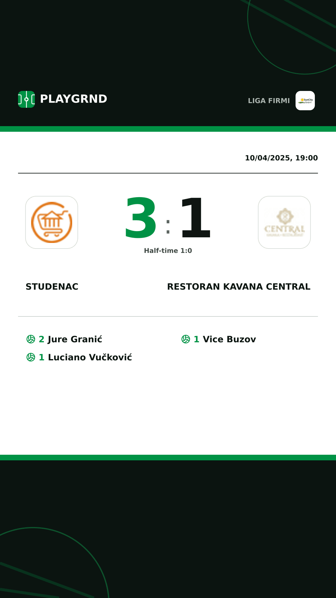 Instagram artwork: Studenac 3:1 Restoran Kavana Central
