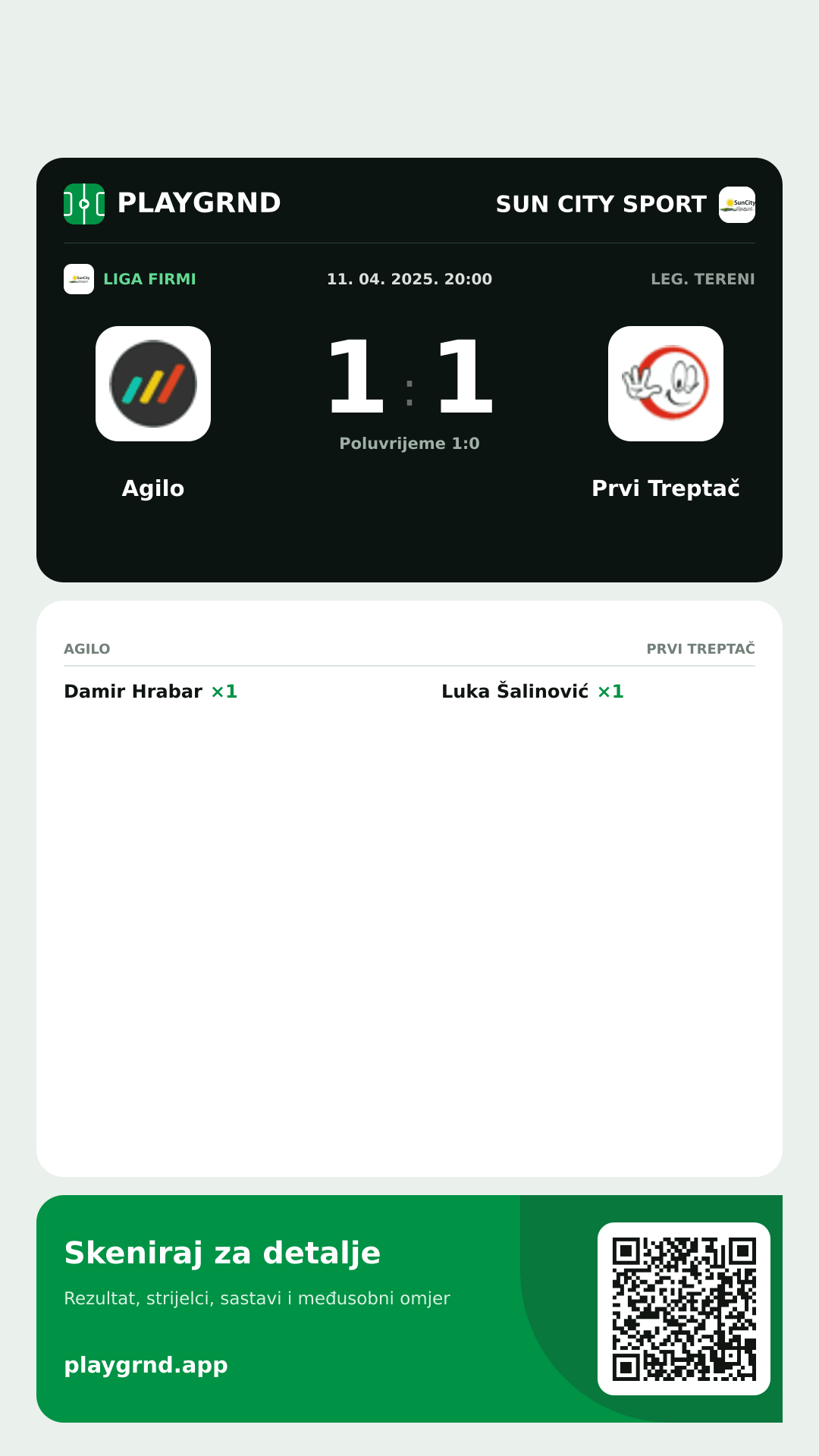 Story slika: Agilo 1:1 Prvi Treptač
