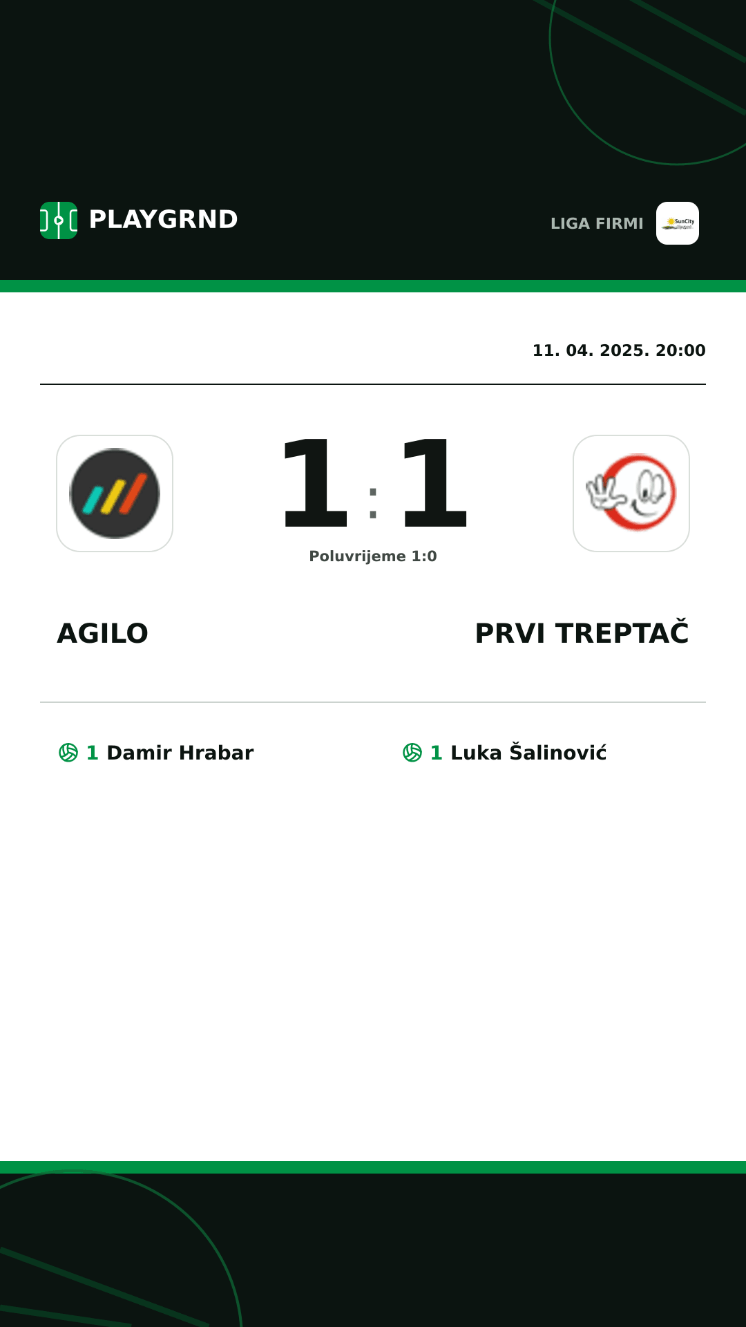 Instagram slika: Agilo 1:1 Prvi Treptač