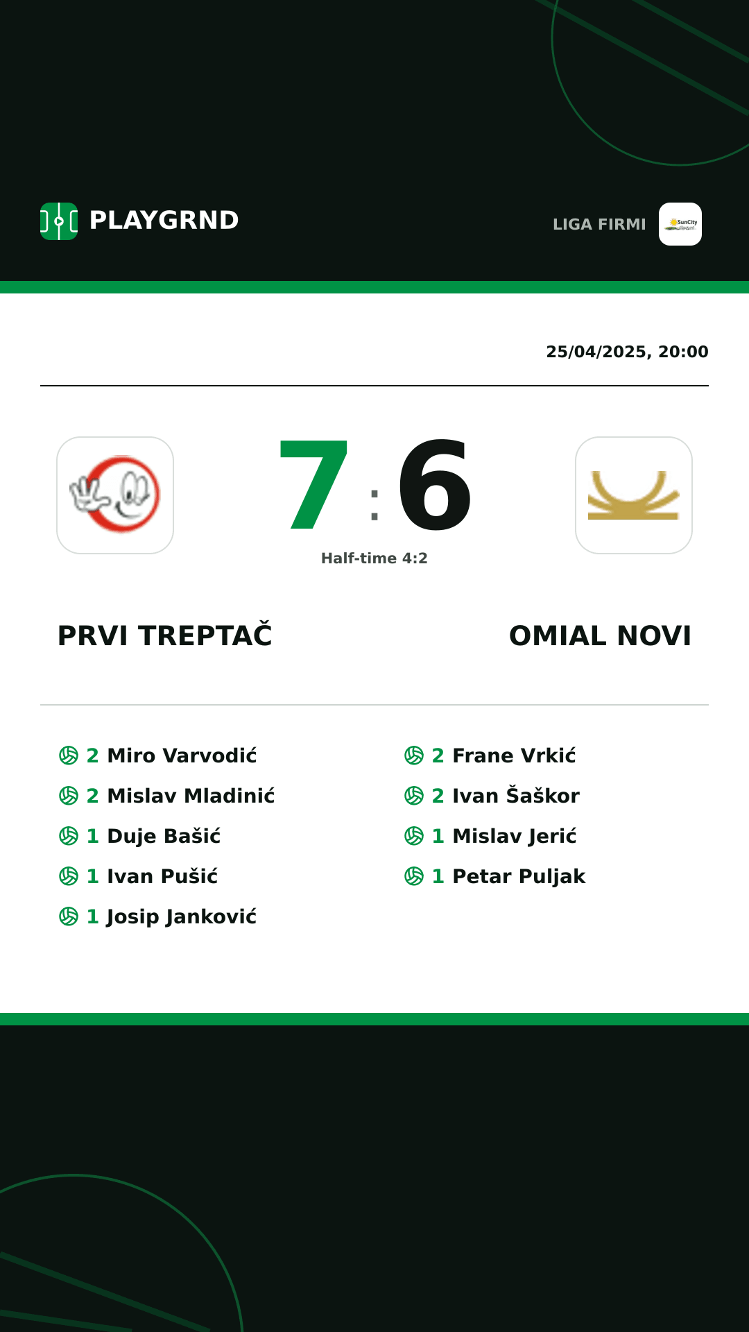 Instagram artwork: Prvi Treptač 7:6 Omial Novi