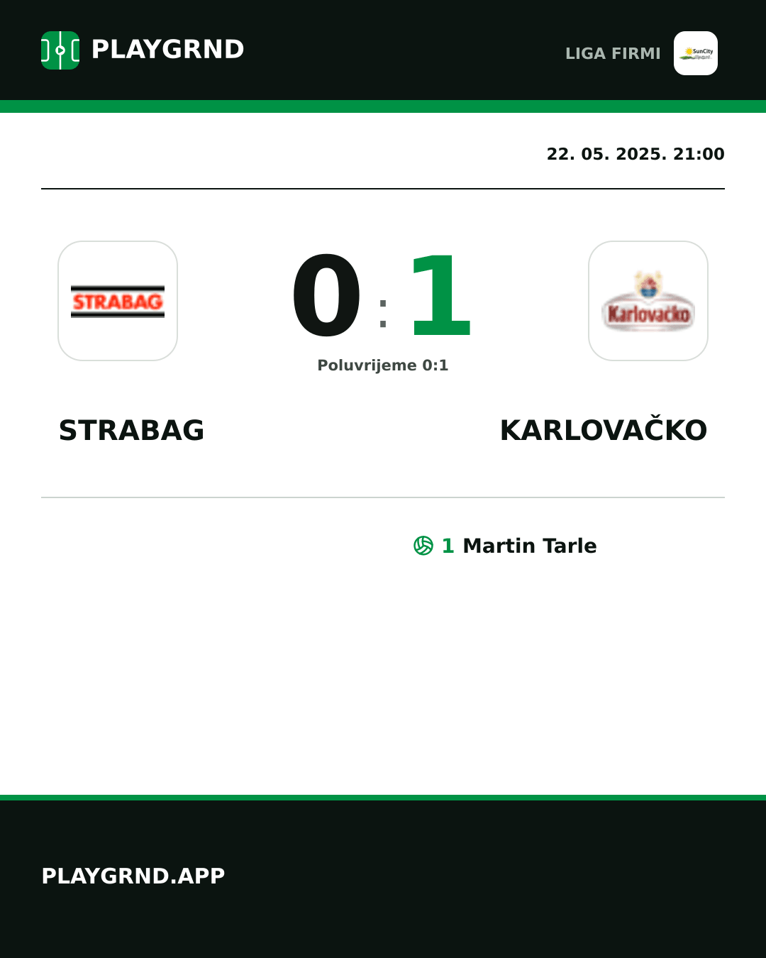 Instagram slika: Strabag 0:1 Karlovačko