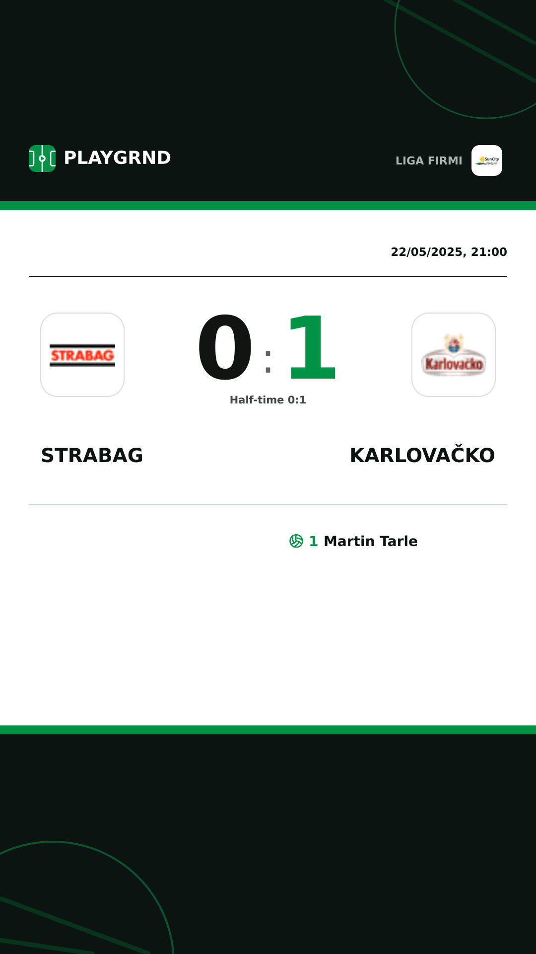 Instagram artwork: Strabag 0:1 Karlovačko