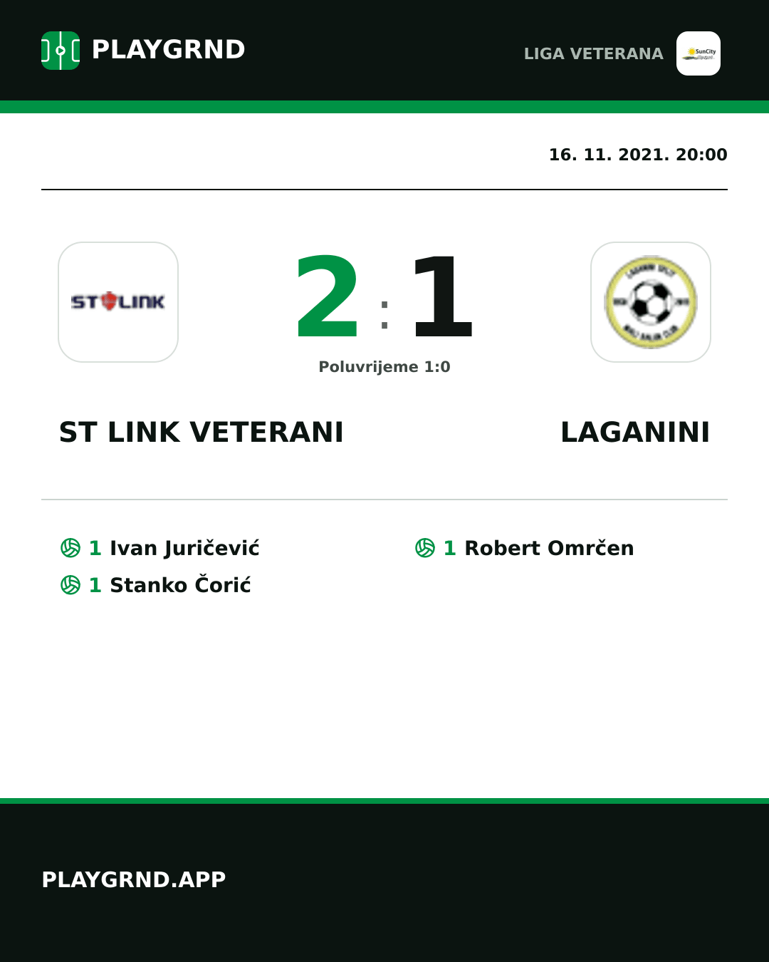 Instagram slika: ST Link Veterani 2:1 Laganini
