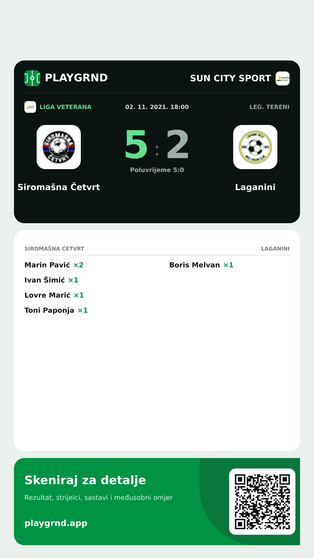 Story slika: Siromašna Četvrt 5:2 Laganini