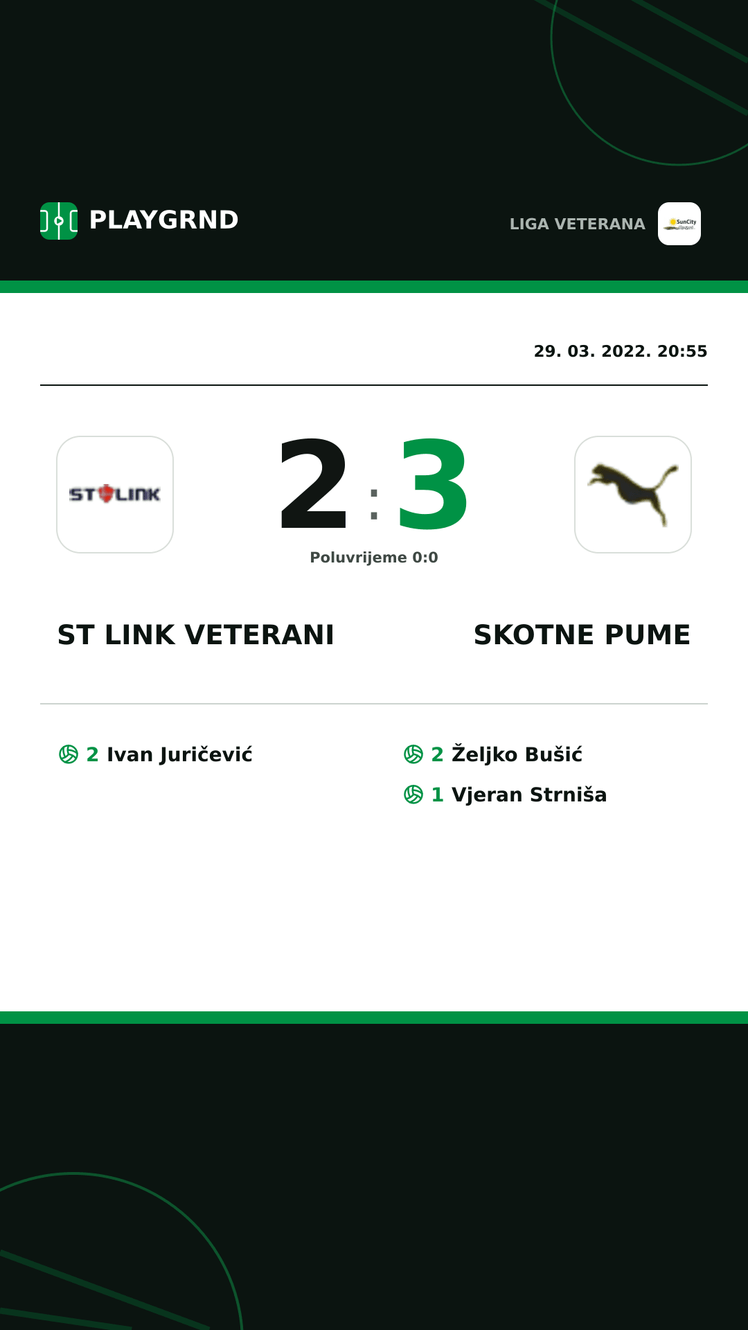 Instagram slika: ST Link Veterani 2:3 Skotne Pume