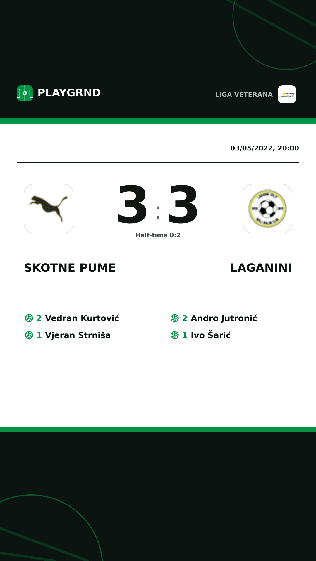 Instagram artwork: Skotne Pume 3:3 Laganini
