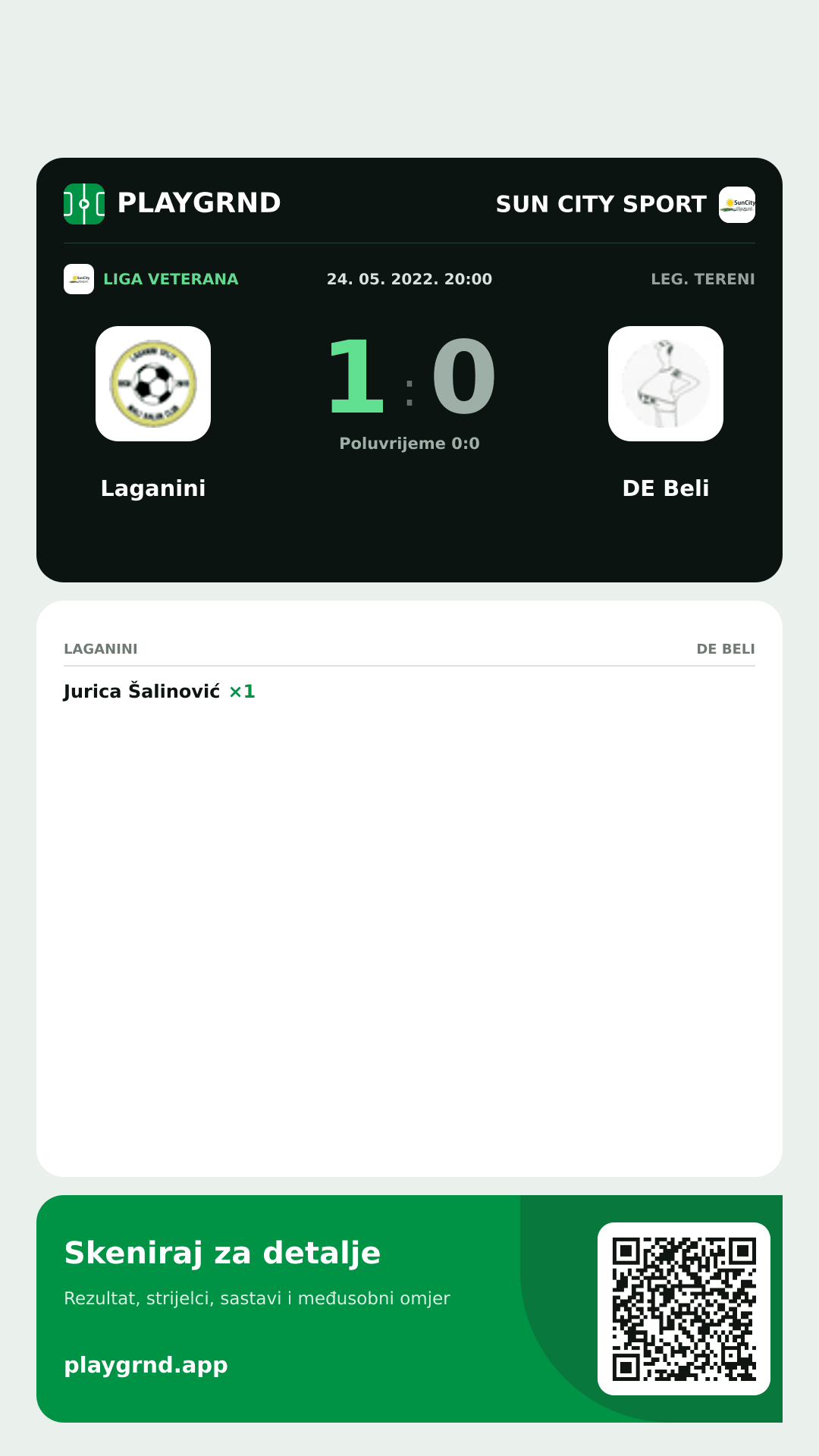 Story slika: Laganini 1:0 DE Beli