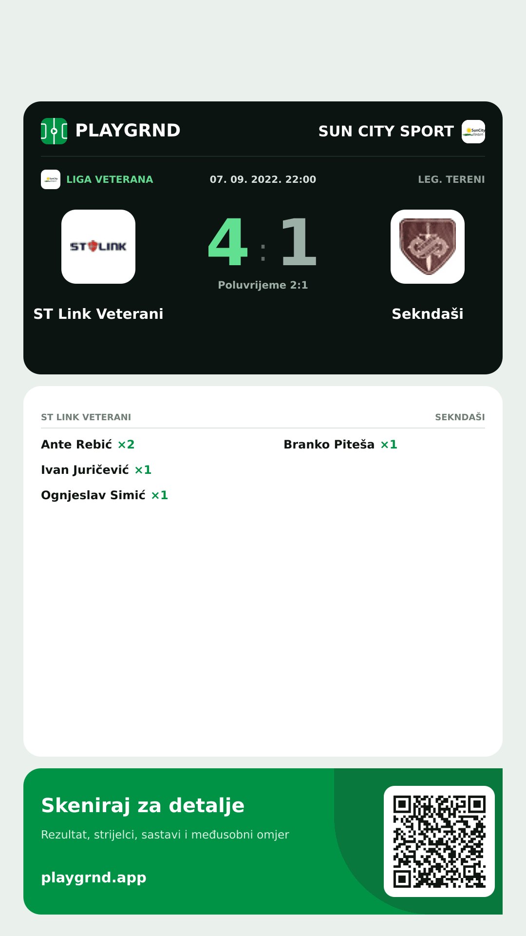 Story slika: ST Link Veterani 4:1 Sekndaši