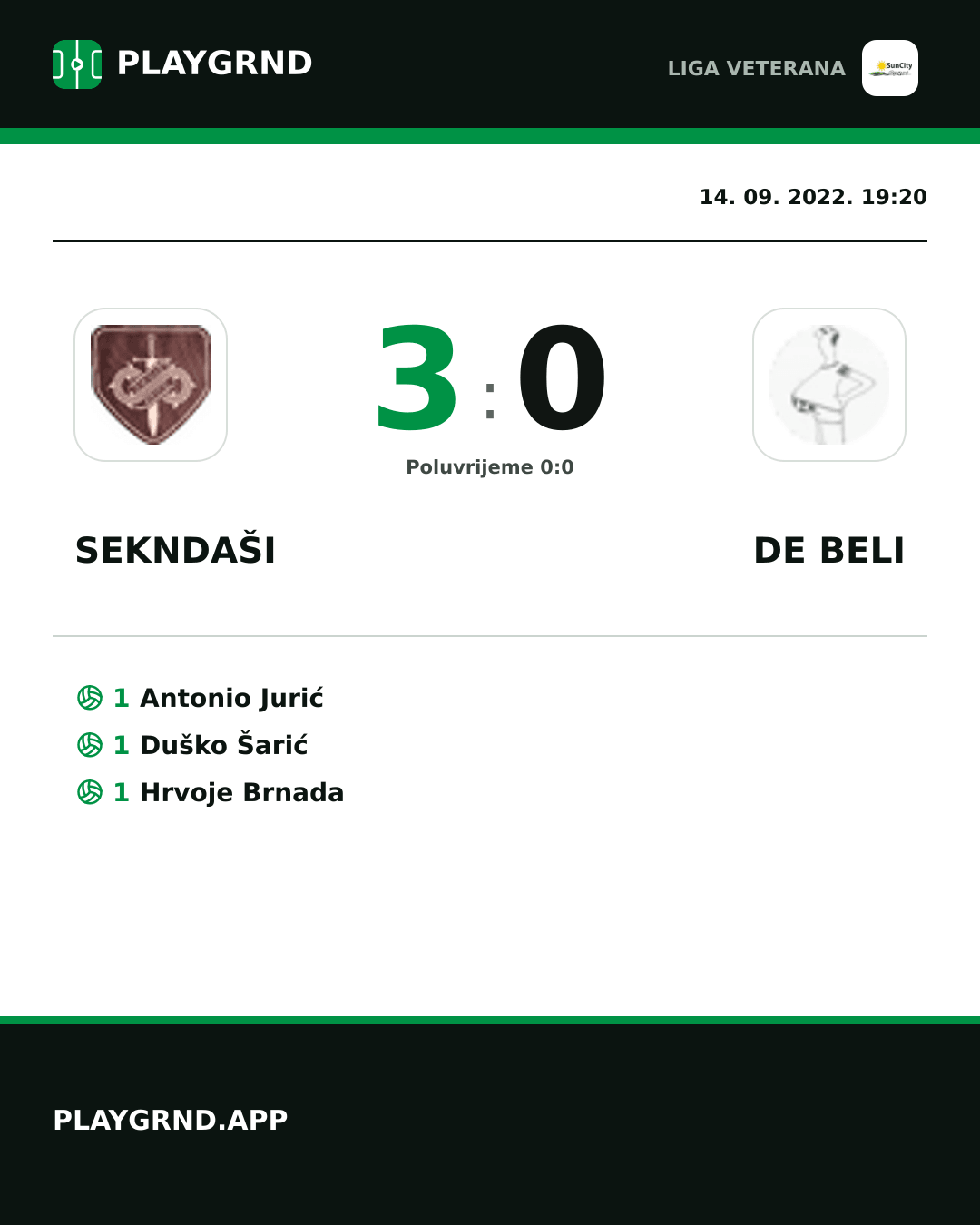 Instagram slika: Sekndaši 3:0 DE Beli