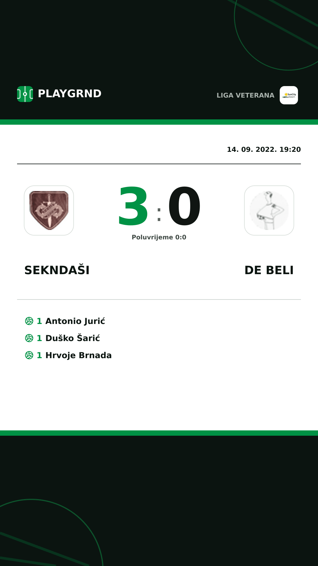 Instagram slika: Sekndaši 3:0 DE Beli