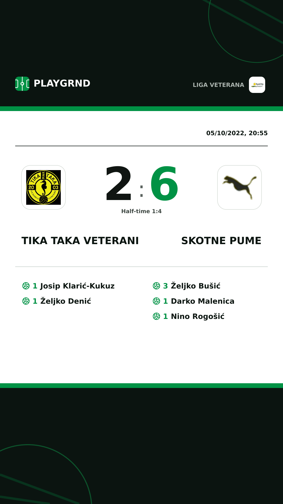 Instagram artwork: Tika Taka Veterani 2:6 Skotne Pume