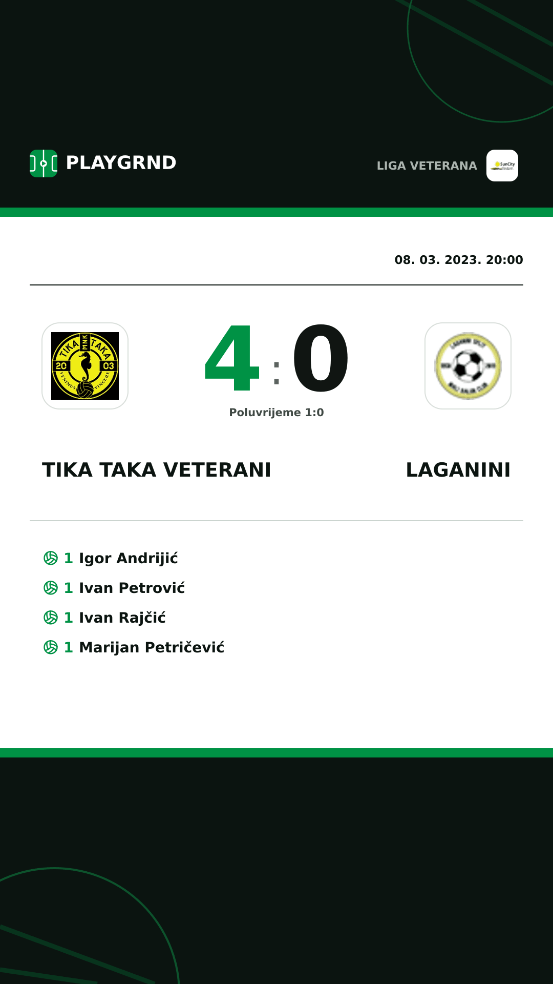 Instagram slika: Tika Taka Veterani 4:0 Laganini