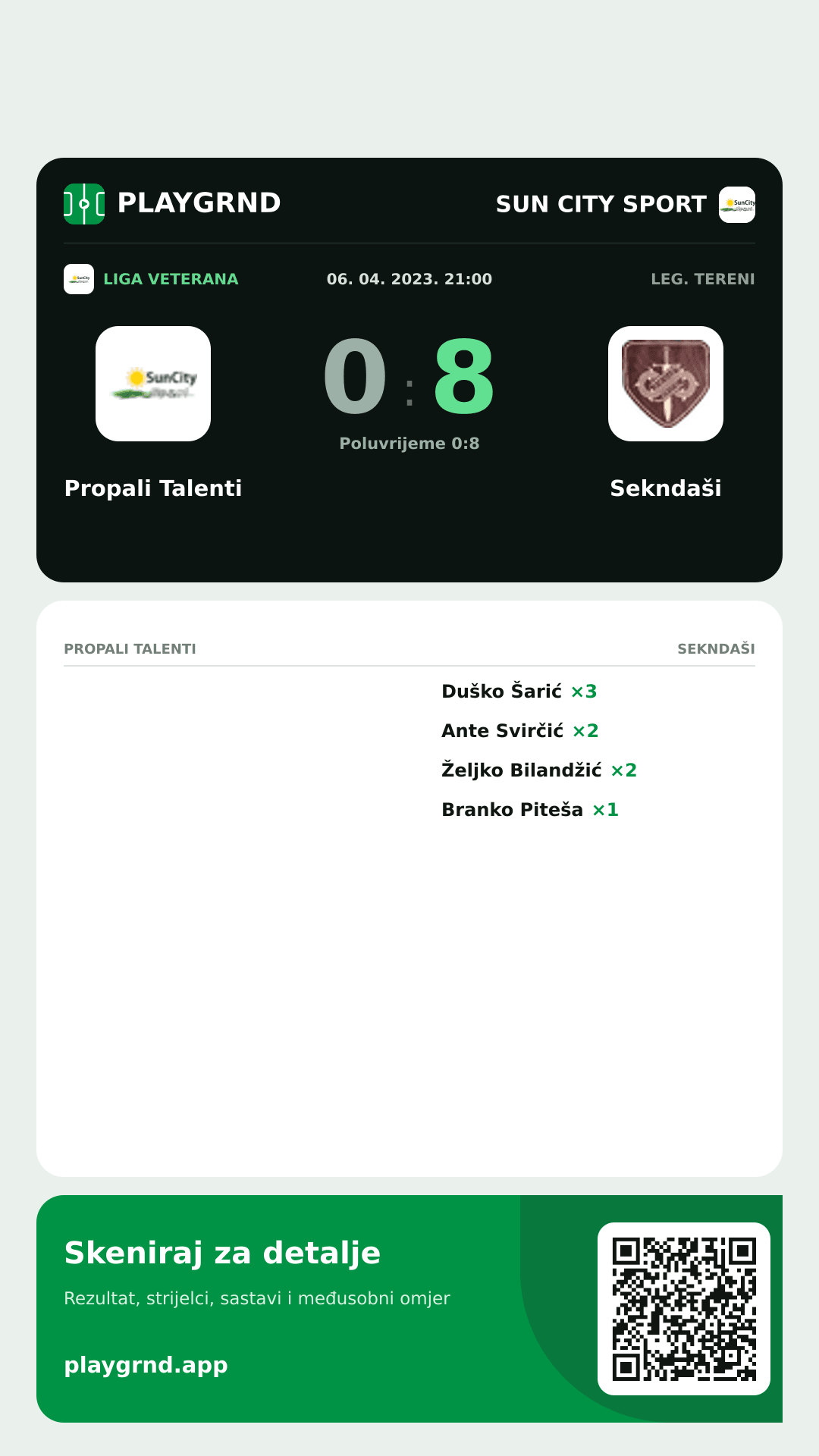 Story slika: Propali Talenti 0:8 Sekndaši