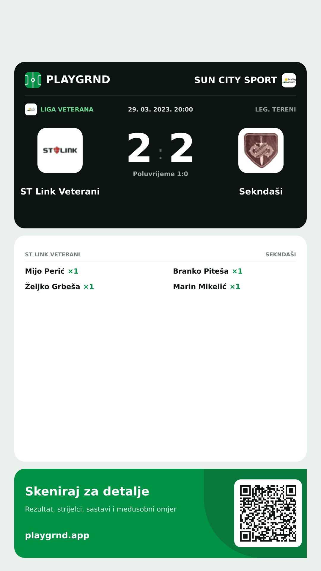 Story slika: ST Link Veterani 2:2 Sekndaši