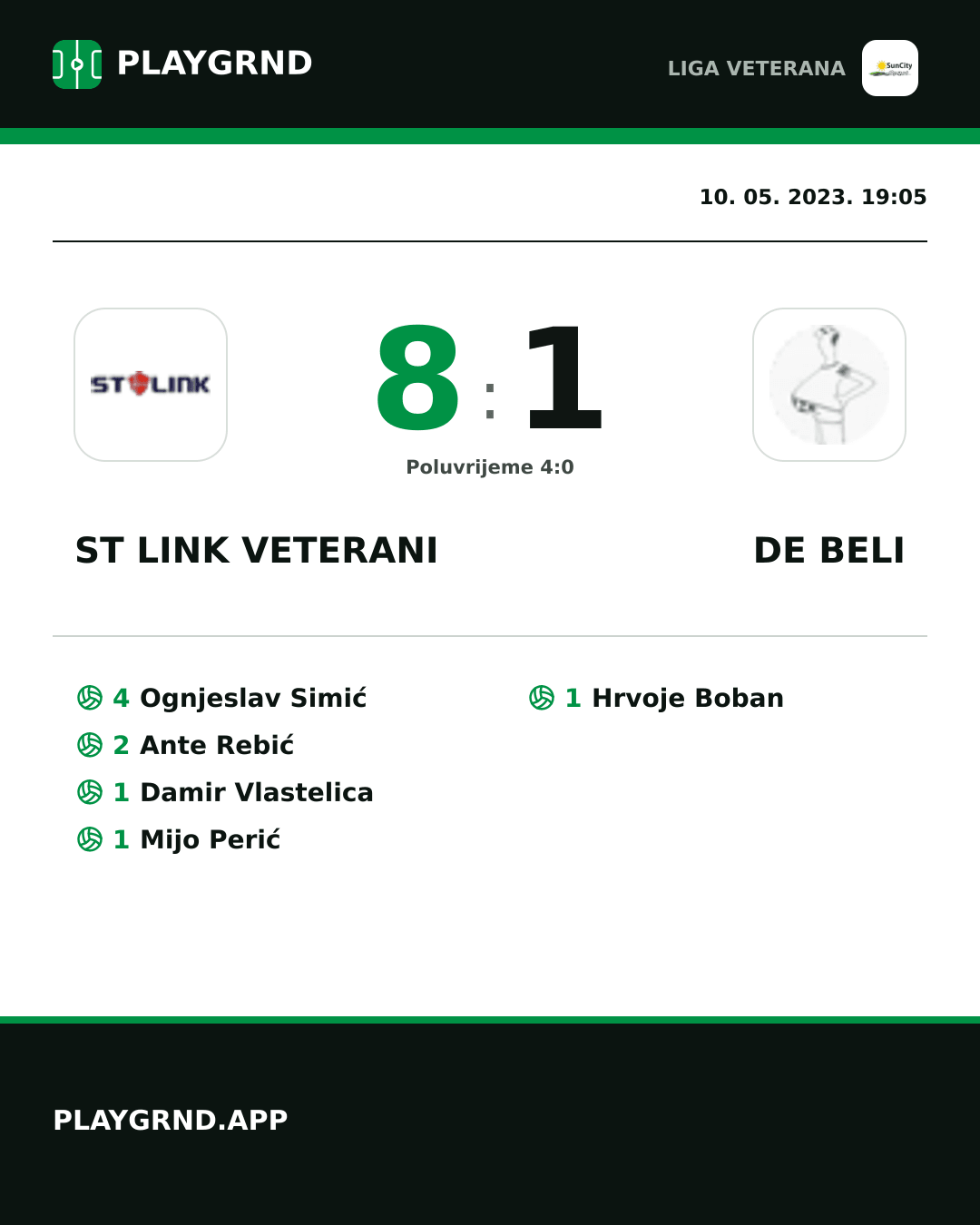 Instagram slika: ST Link Veterani 8:1 DE Beli