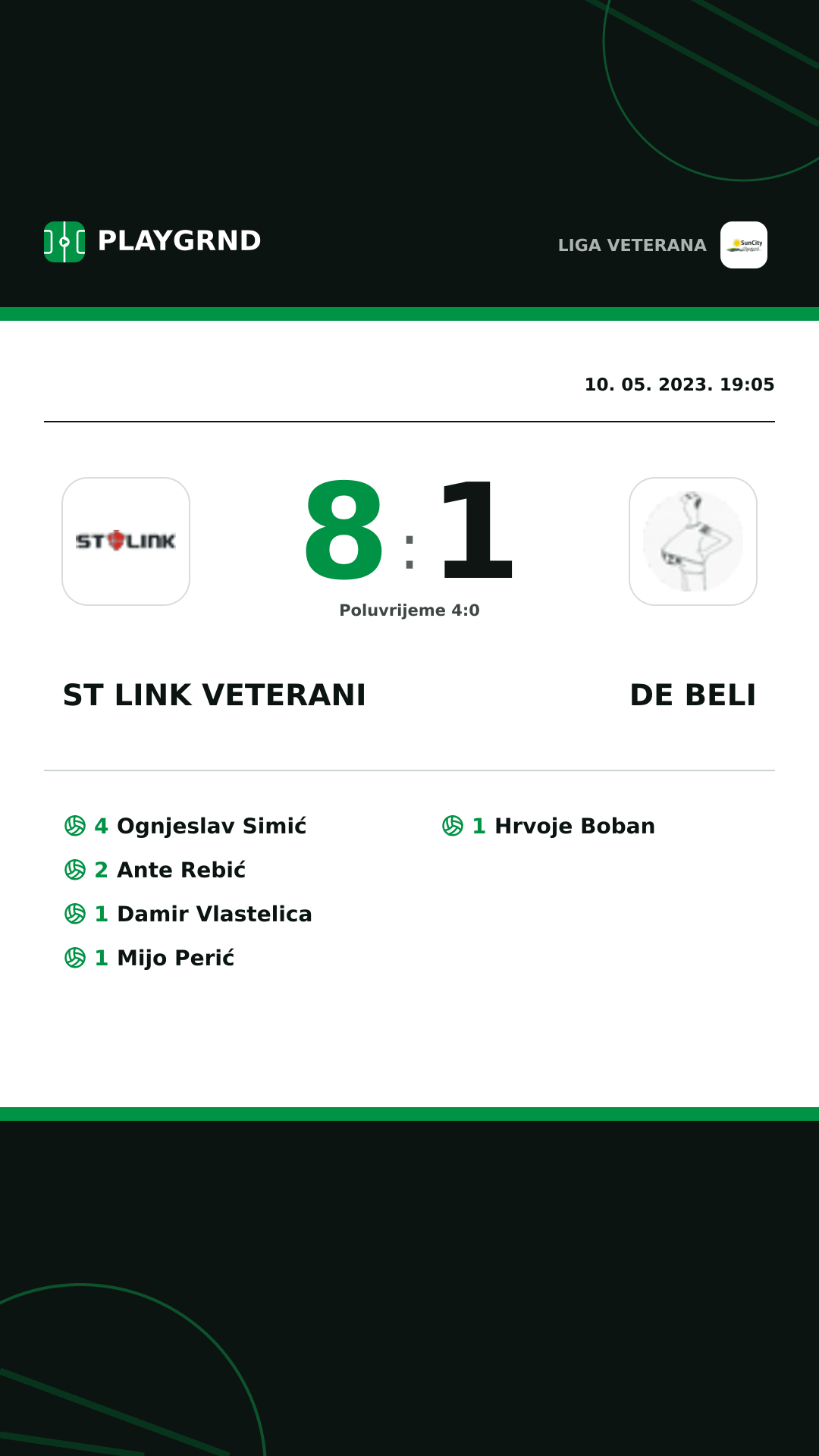 Instagram slika: ST Link Veterani 8:1 DE Beli