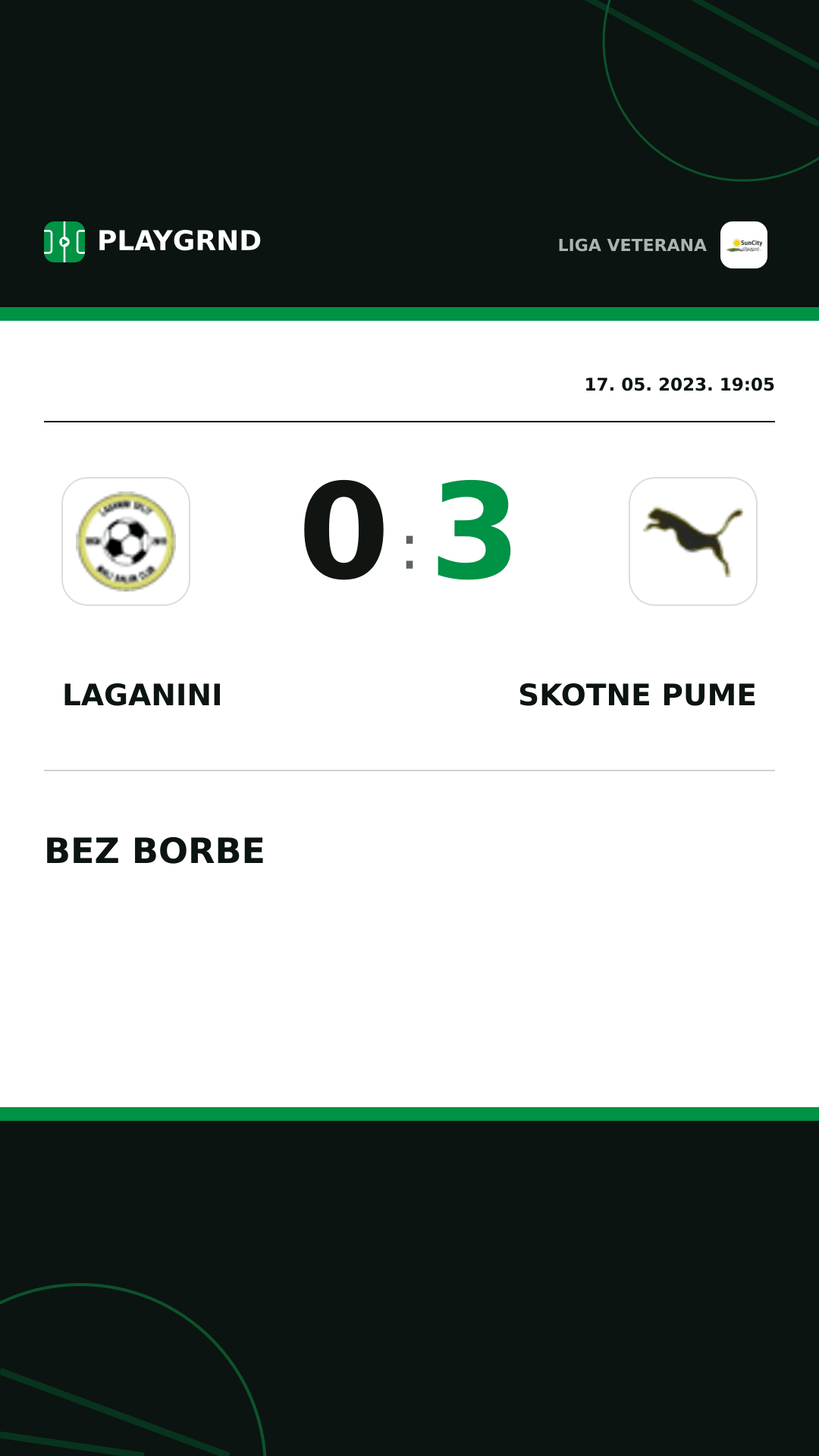 Instagram slika: Laganini 0:3 Skotne Pume