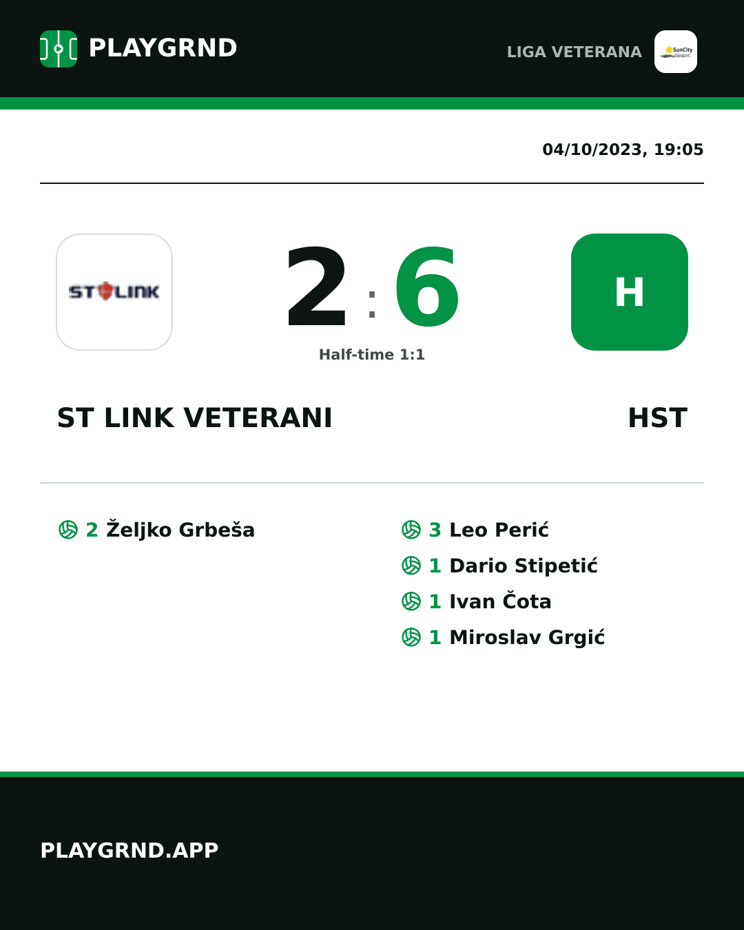 Instagram artwork: ST Link Veterani 2:6 Hst