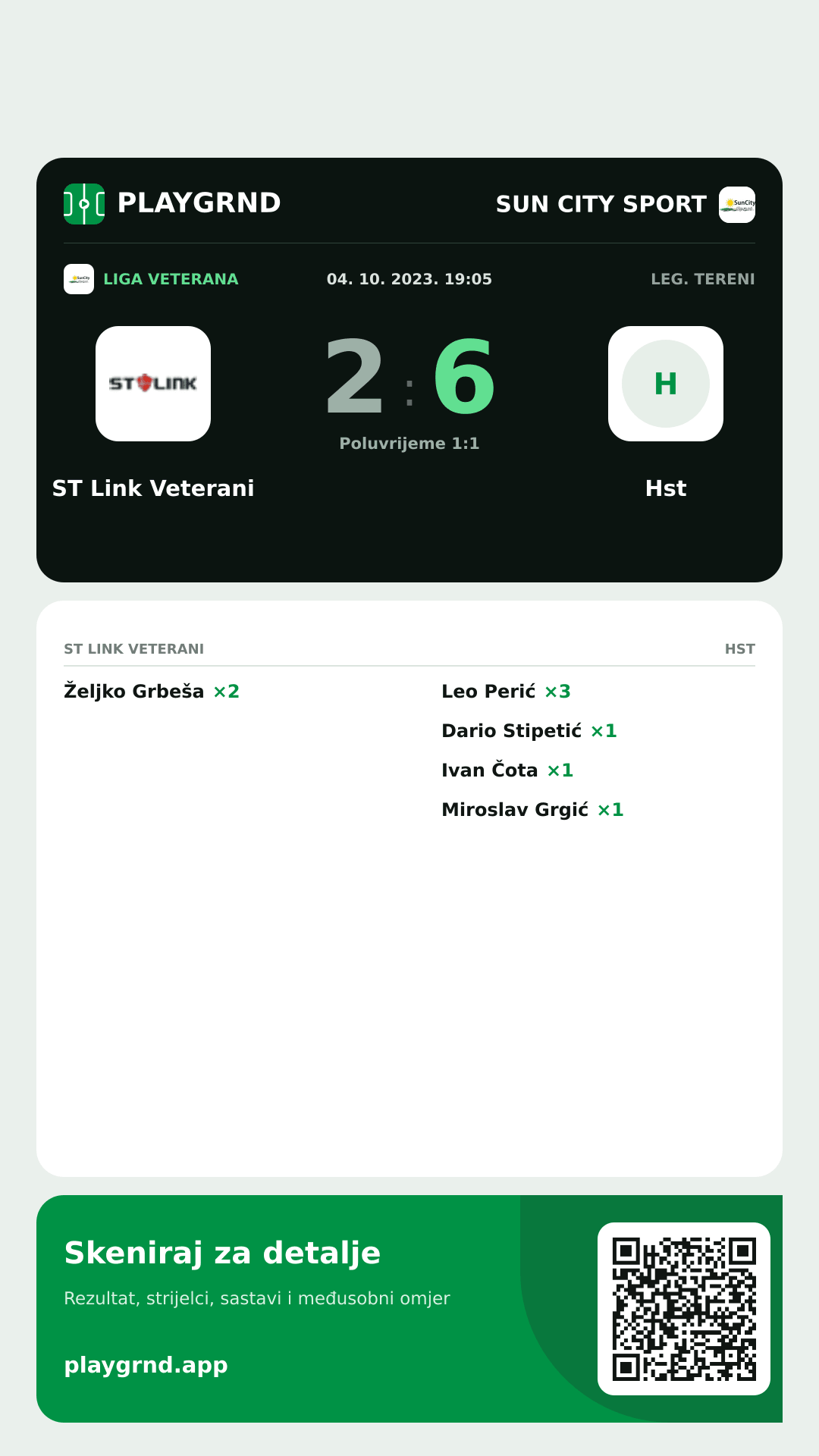 Story slika: ST Link Veterani 2:6 Hst