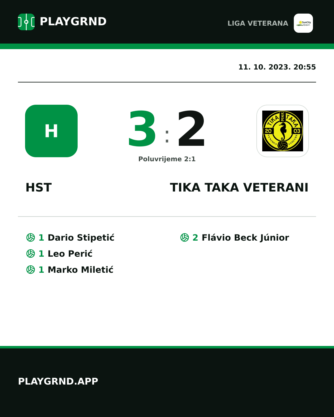 Instagram slika: Hst 3:2 Tika Taka Veterani