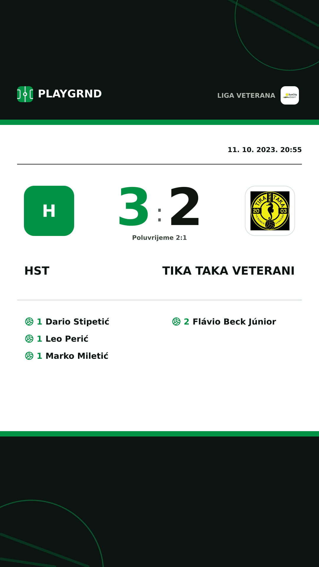 Instagram slika: Hst 3:2 Tika Taka Veterani