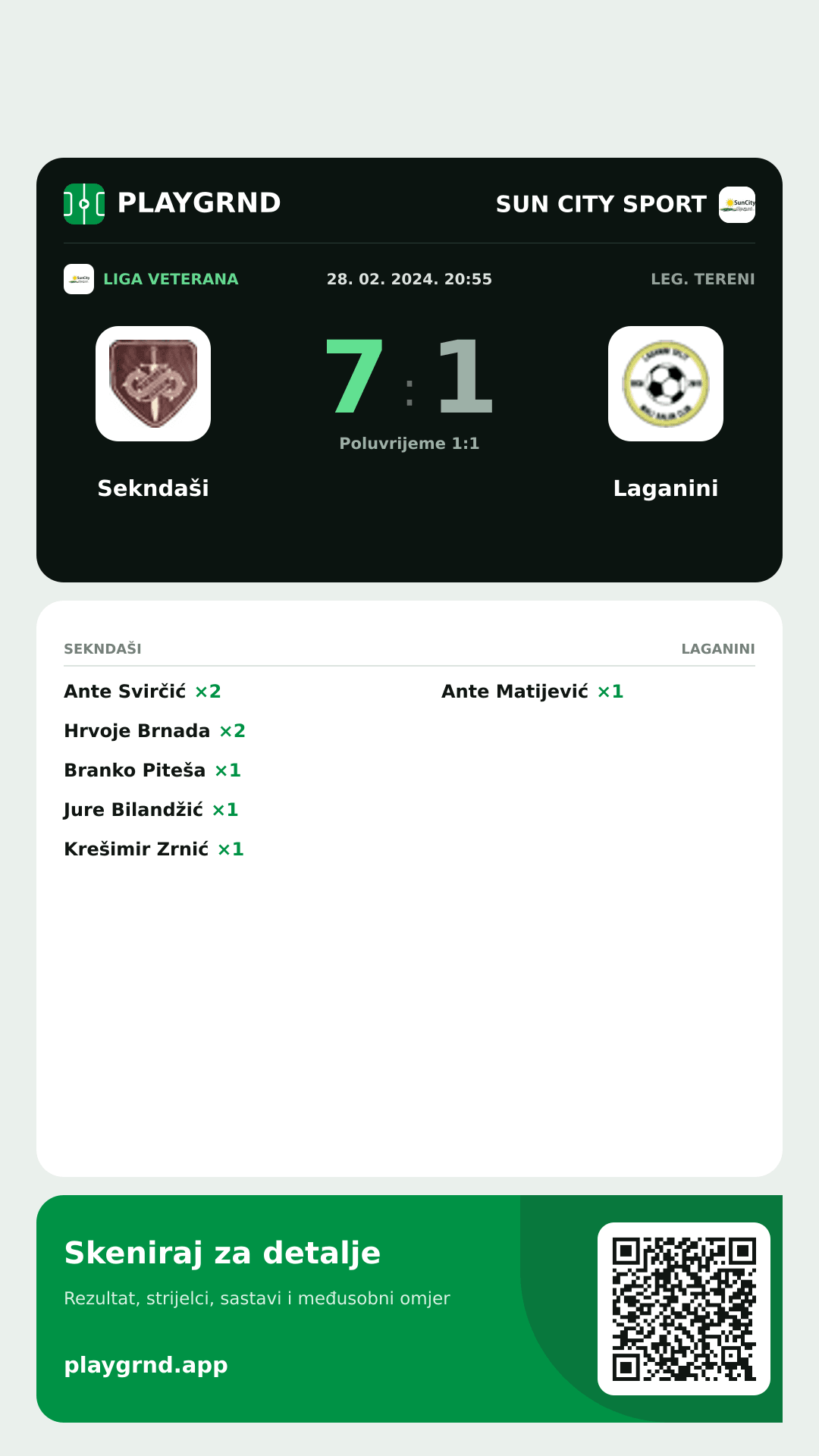 Story slika: Sekndaši 7:1 Laganini