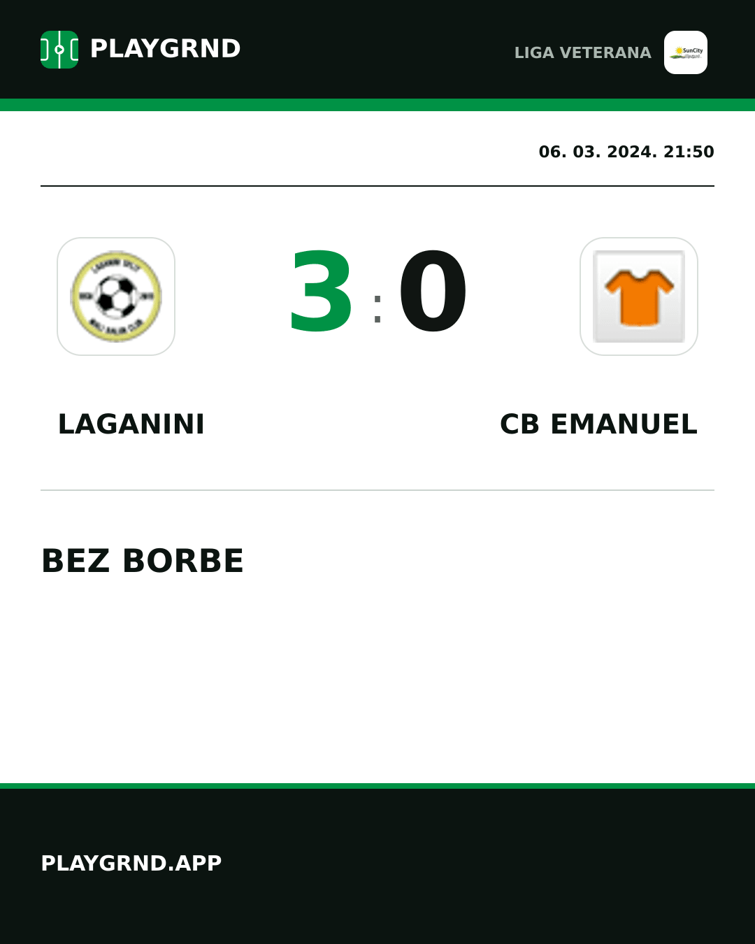 Instagram slika: Laganini 3:0 CB Emanuel