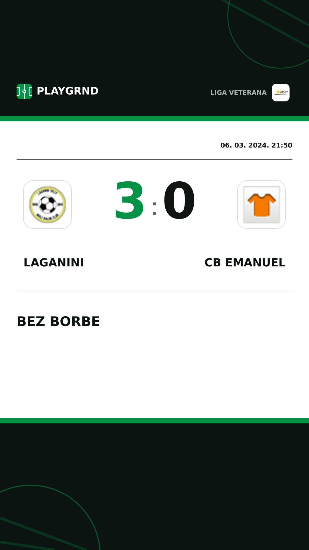 Instagram slika: Laganini 3:0 CB Emanuel