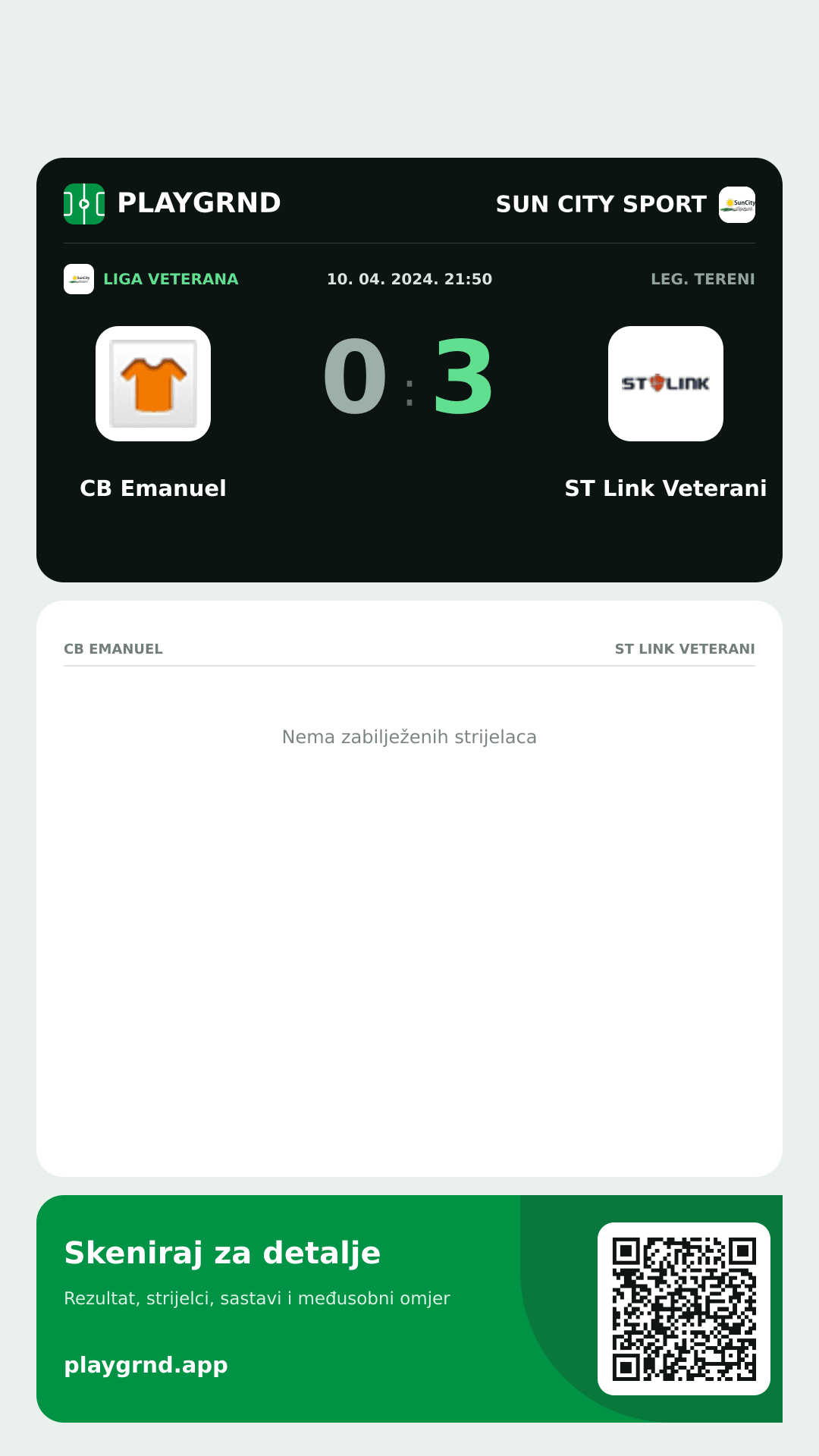Story slika: CB Emanuel 0:3 ST Link Veterani
