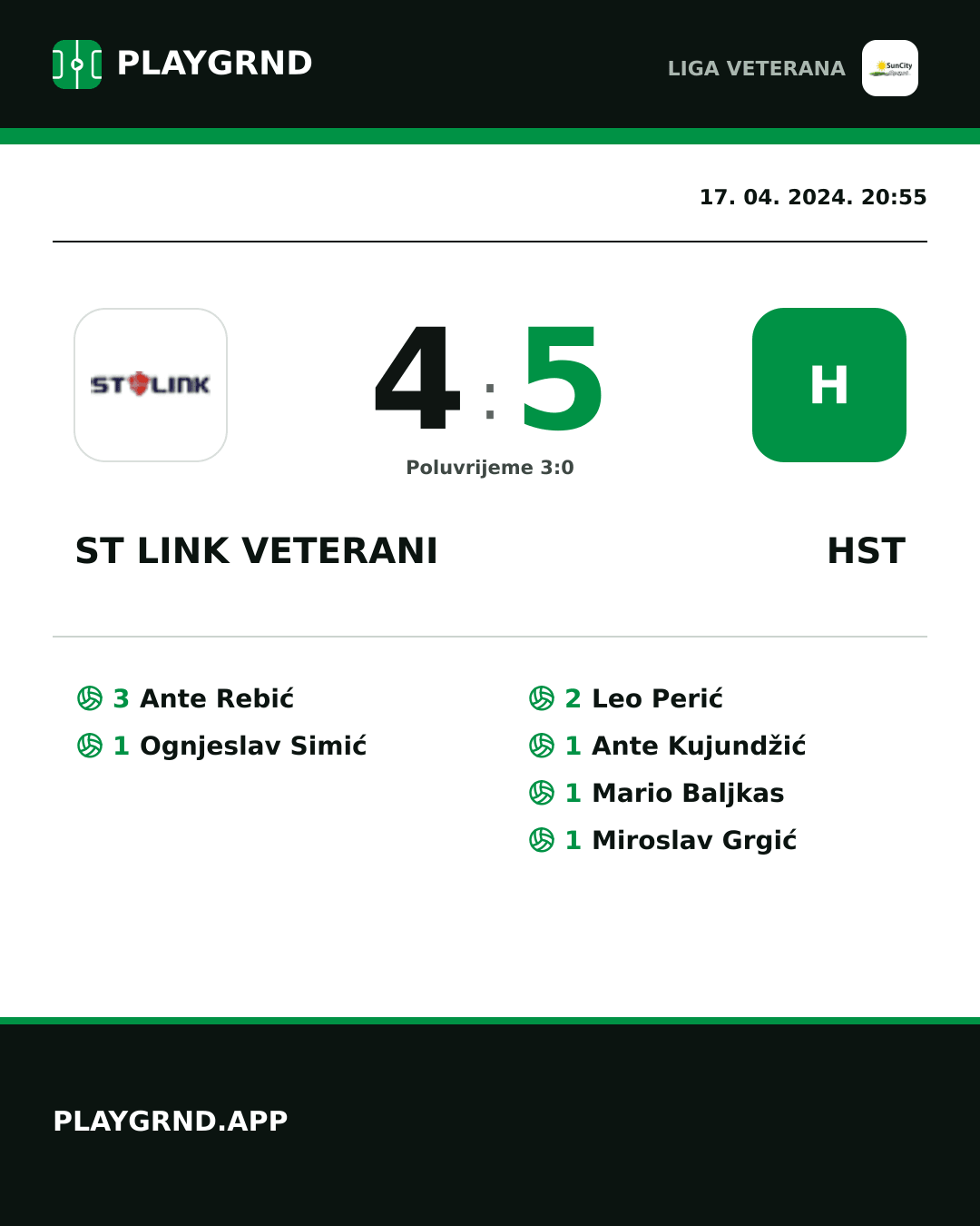 Instagram slika: ST Link Veterani 4:5 Hst