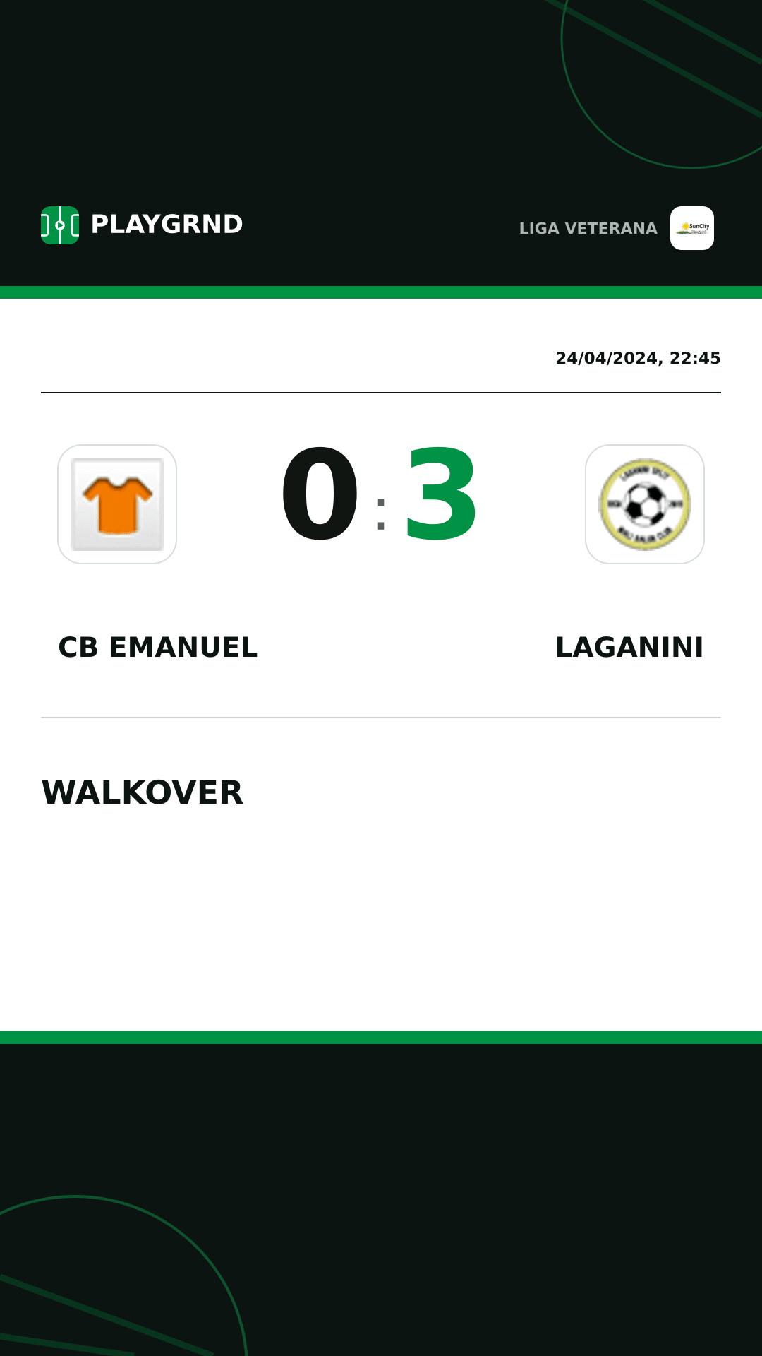 Instagram artwork: CB Emanuel 0:3 Laganini