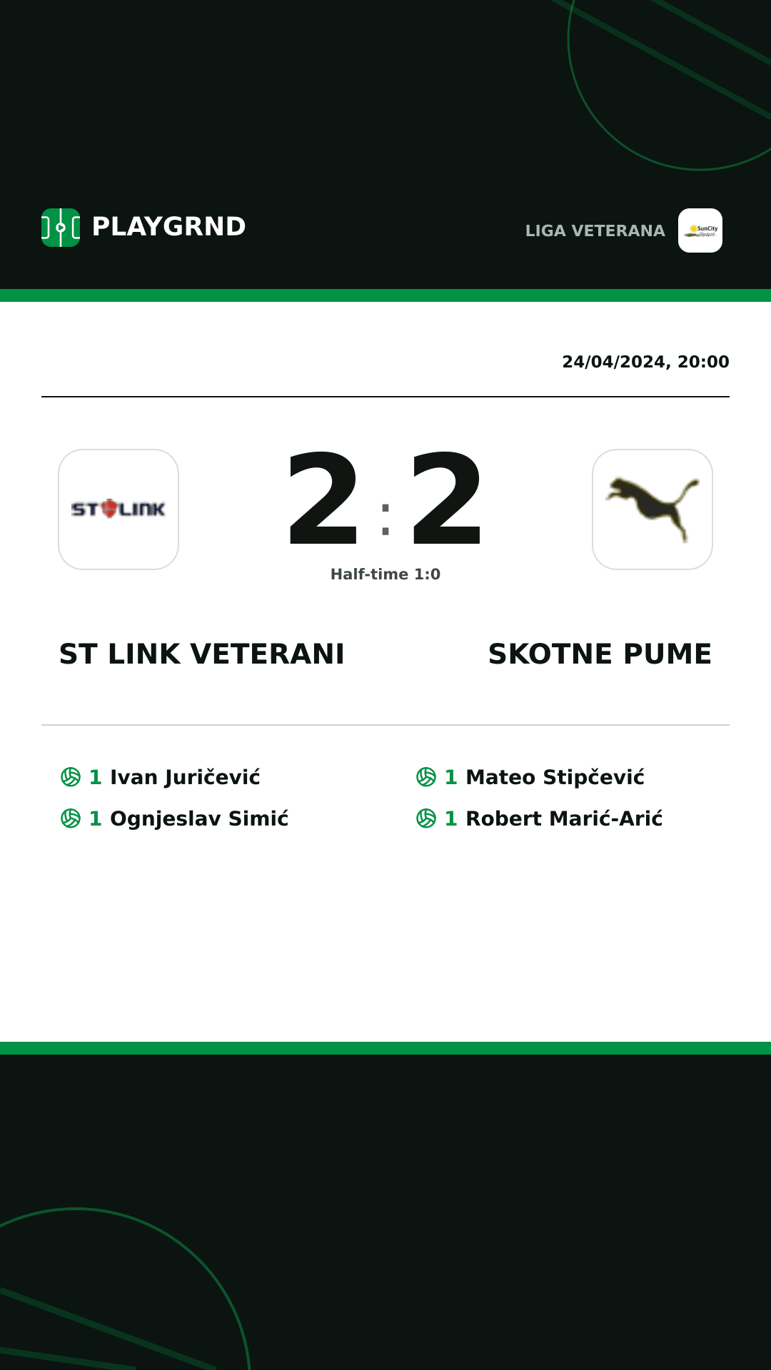 Instagram artwork: ST Link Veterani 2:2 Skotne Pume