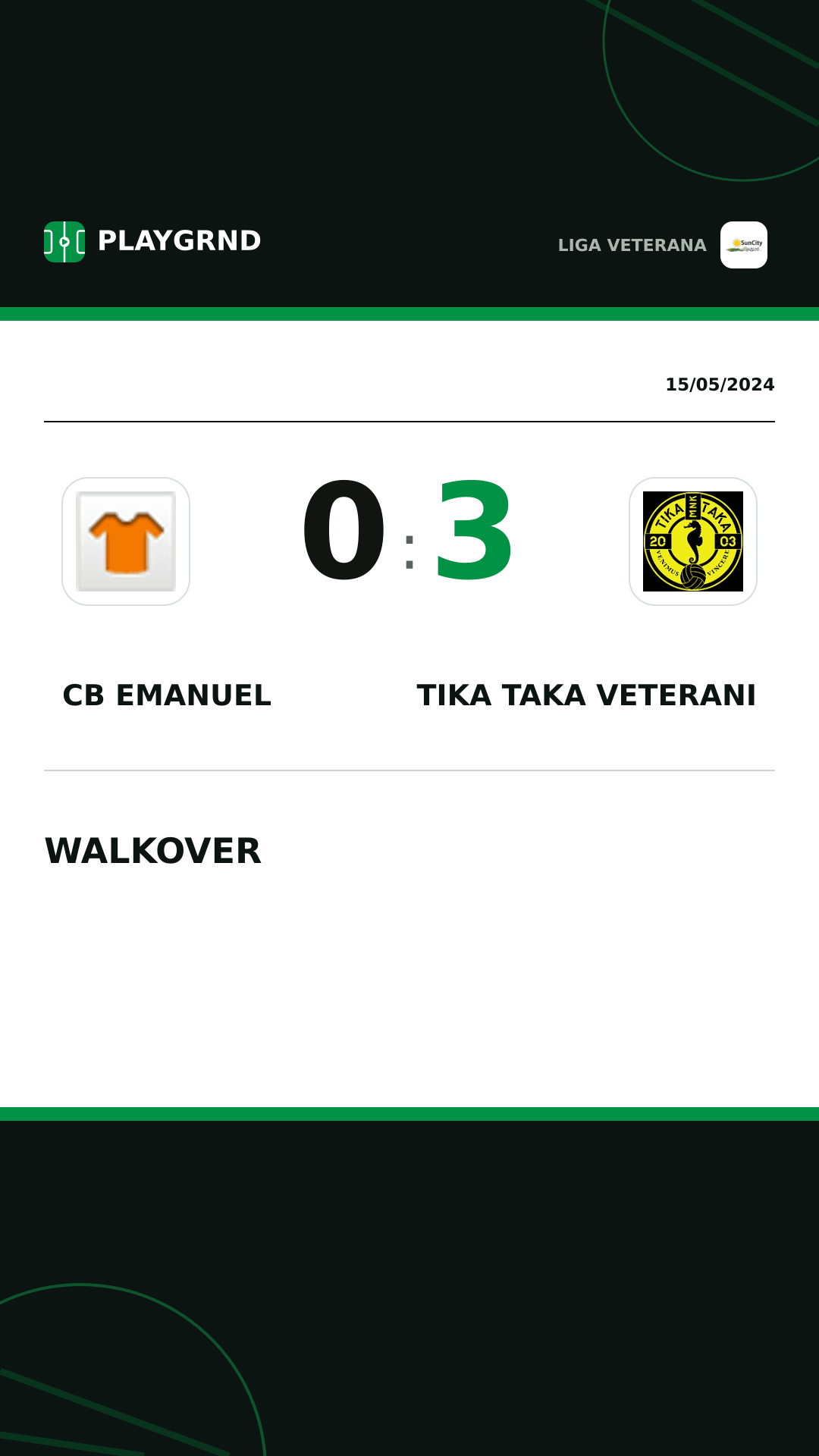 Instagram artwork: CB Emanuel 0:3 Tika Taka Veterani