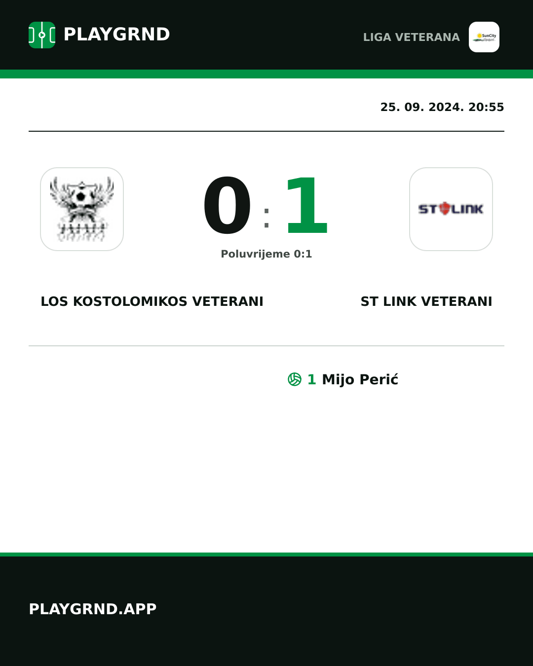 Instagram slika: Los Kostolomikos Veterani 0:1 ST Link Veterani