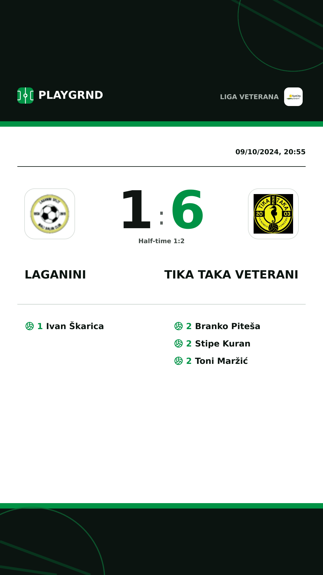 Instagram artwork: Laganini 1:6 Tika Taka Veterani