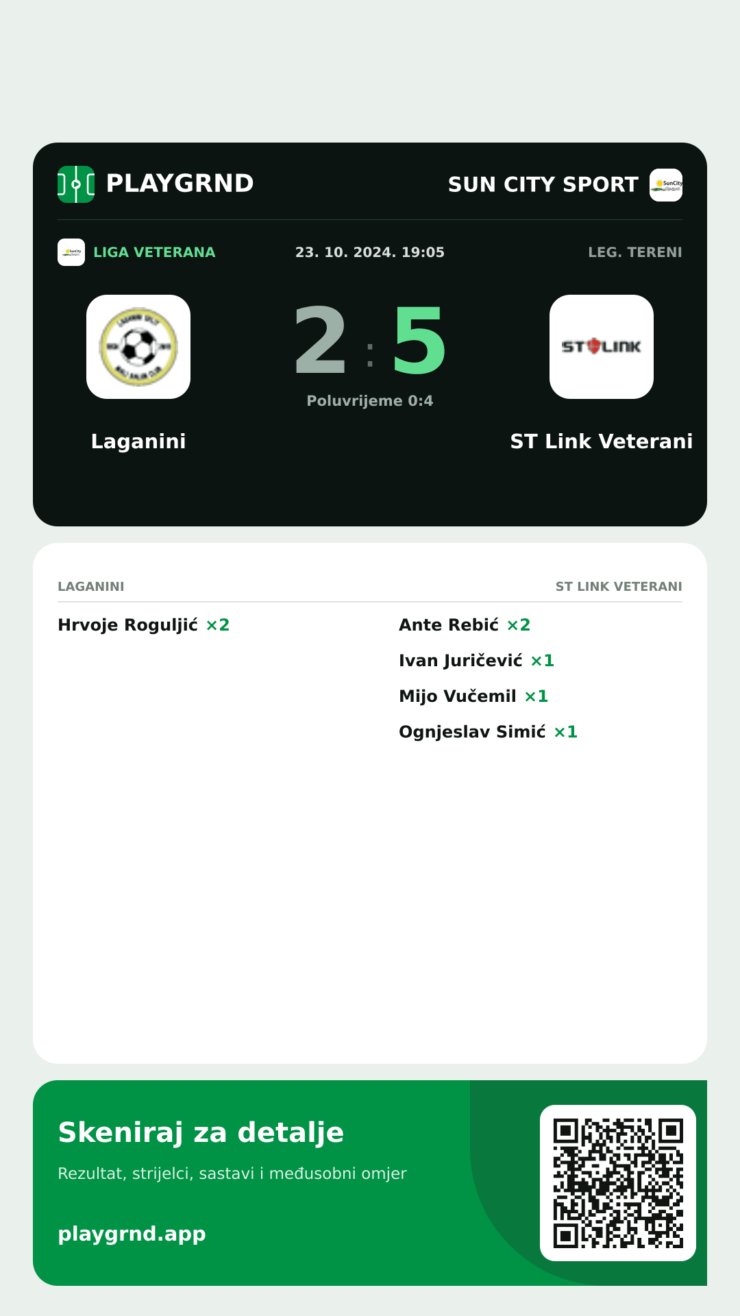 Story slika: Laganini 2:5 ST Link Veterani
