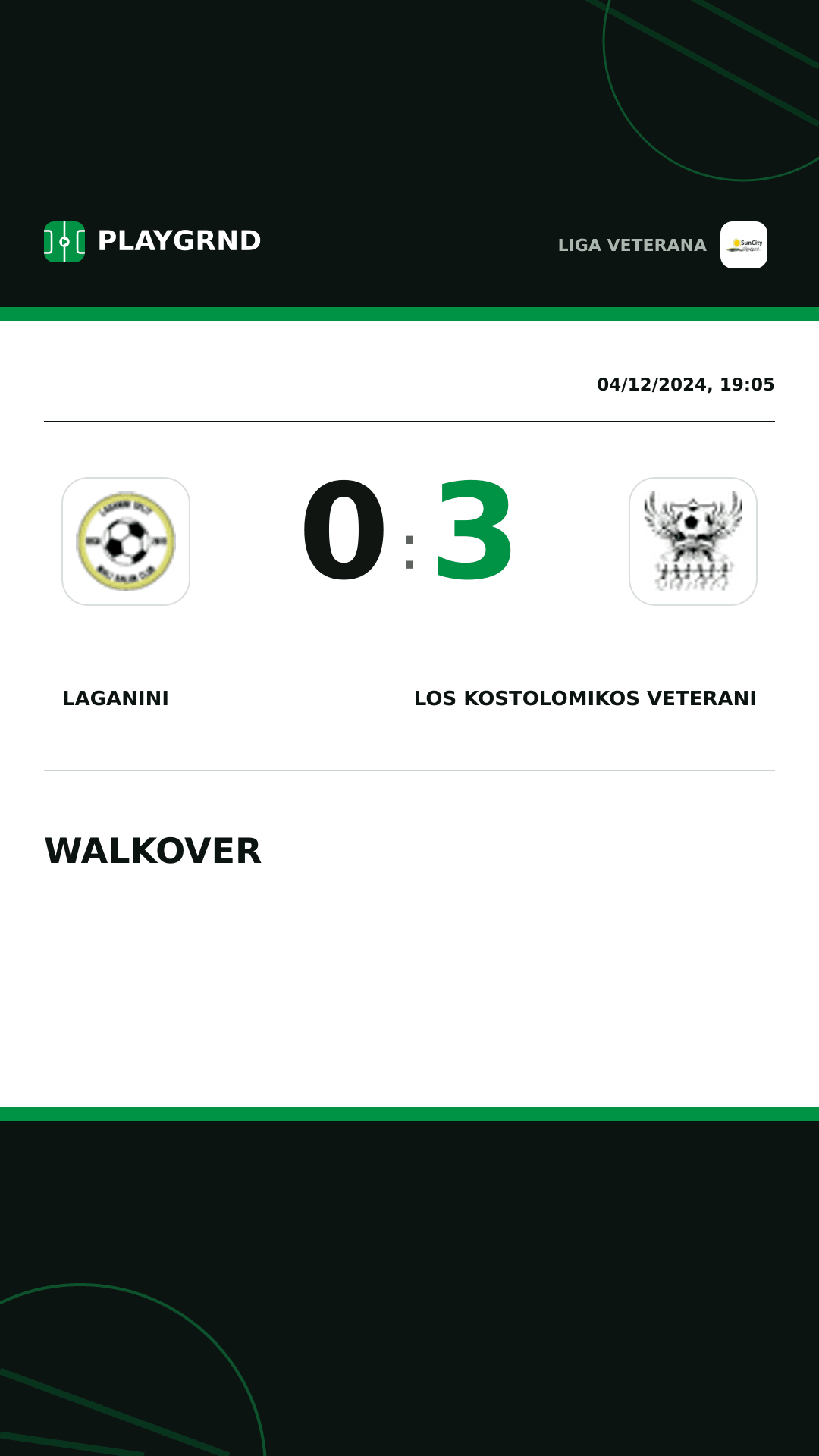 Instagram artwork: Laganini 0:3 Los Kostolomikos Veterani