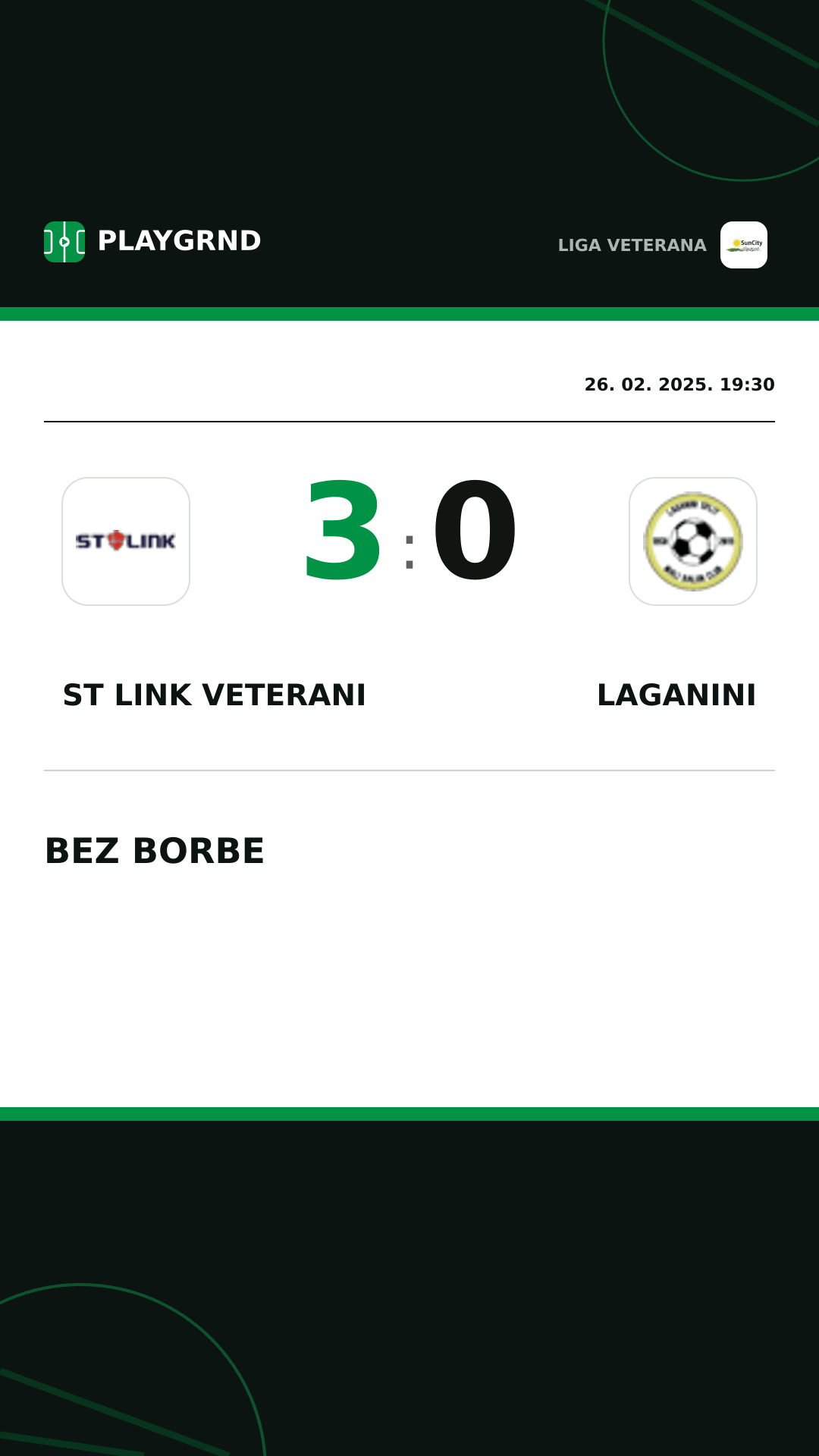 Instagram slika: ST Link Veterani 3:0 Laganini