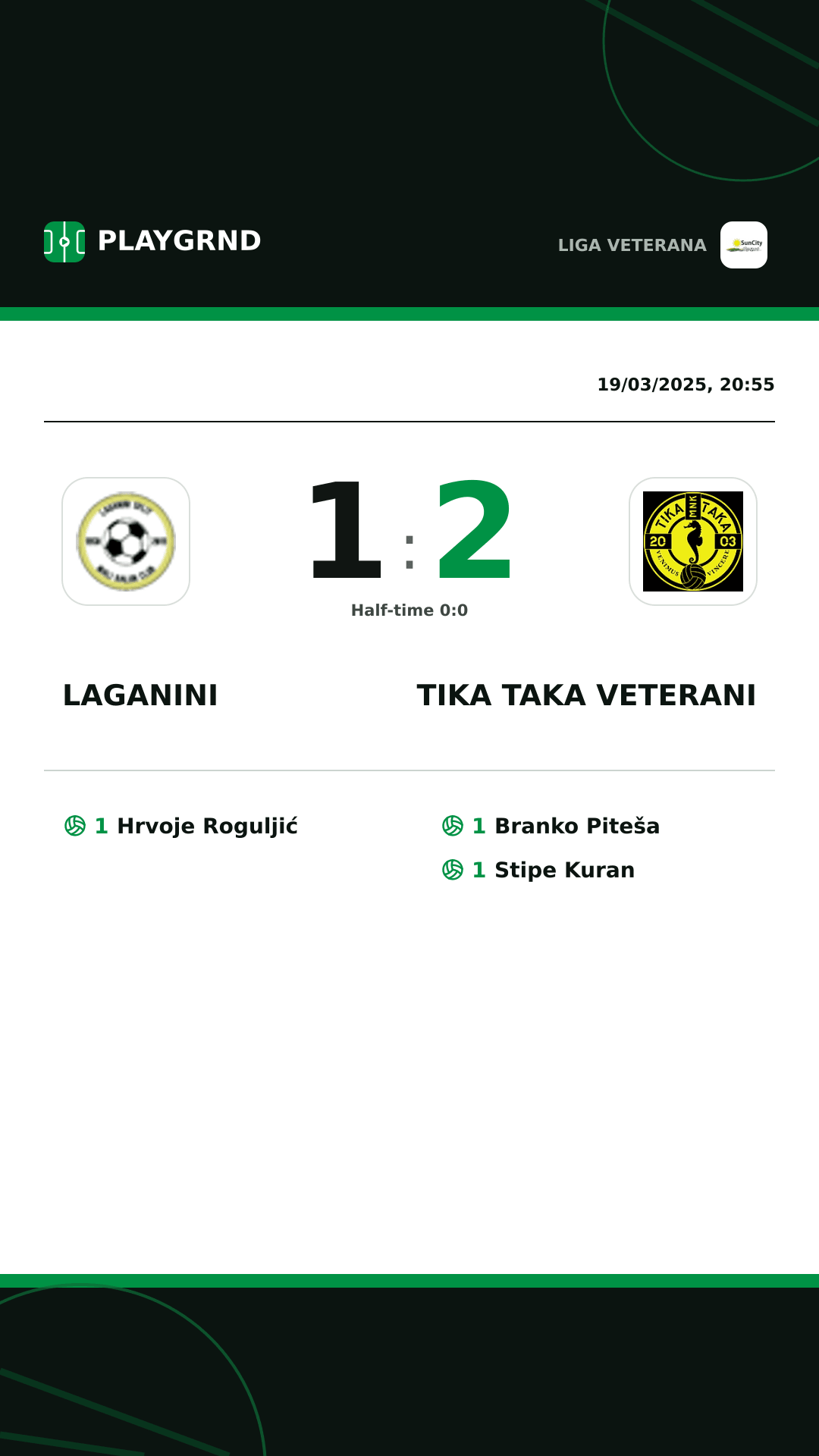Instagram artwork: Laganini 1:2 Tika Taka Veterani