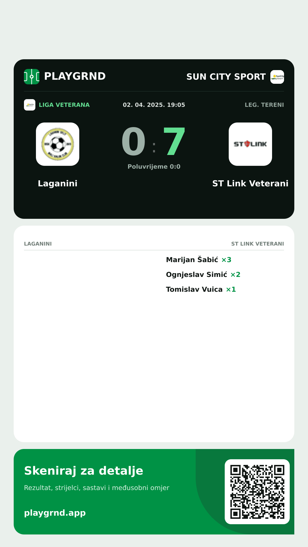 Story slika: Laganini 0:7 ST Link Veterani