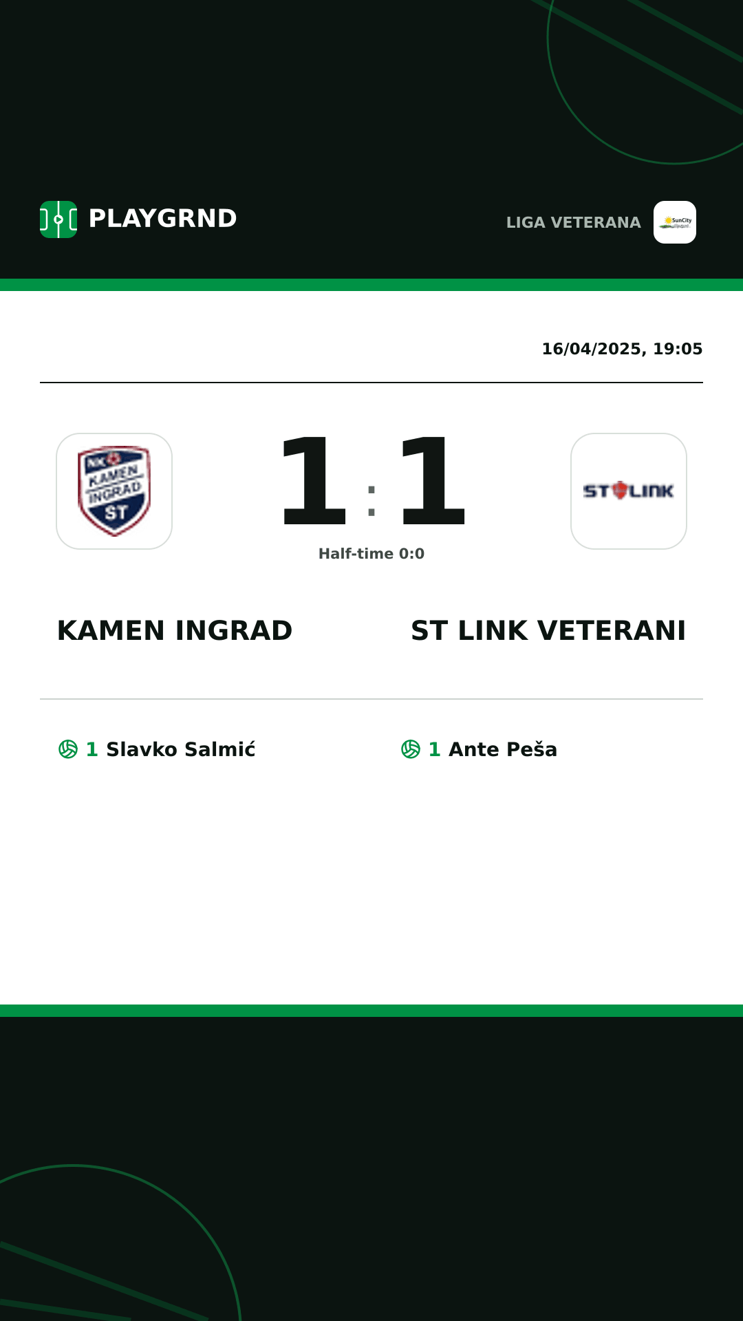 Instagram artwork: Kamen Ingrad 1:1 ST Link Veterani