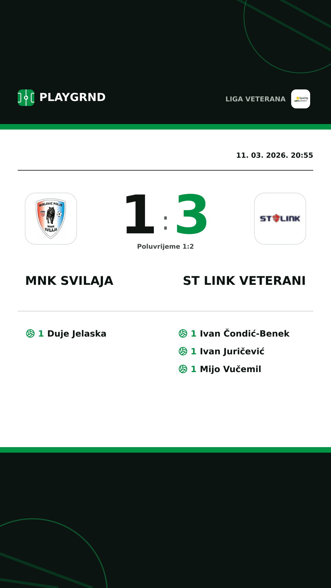 Instagram slika: MNK Svilaja 1:3 ST Link Veterani