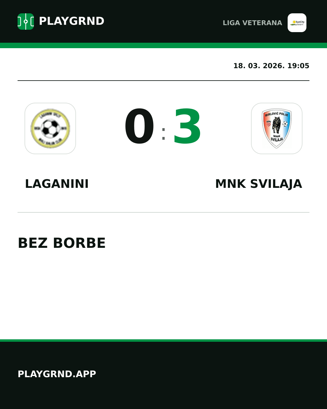 Instagram slika: Laganini 0:3 MNK Svilaja