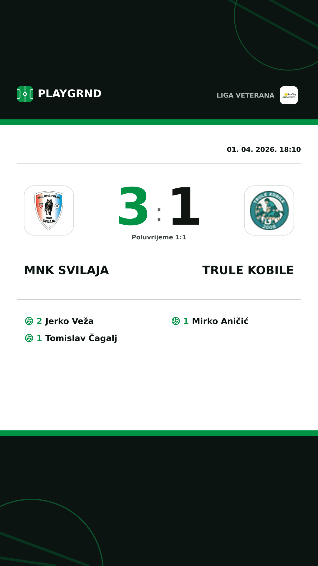 Instagram slika: MNK Svilaja 3:1 Trule Kobile