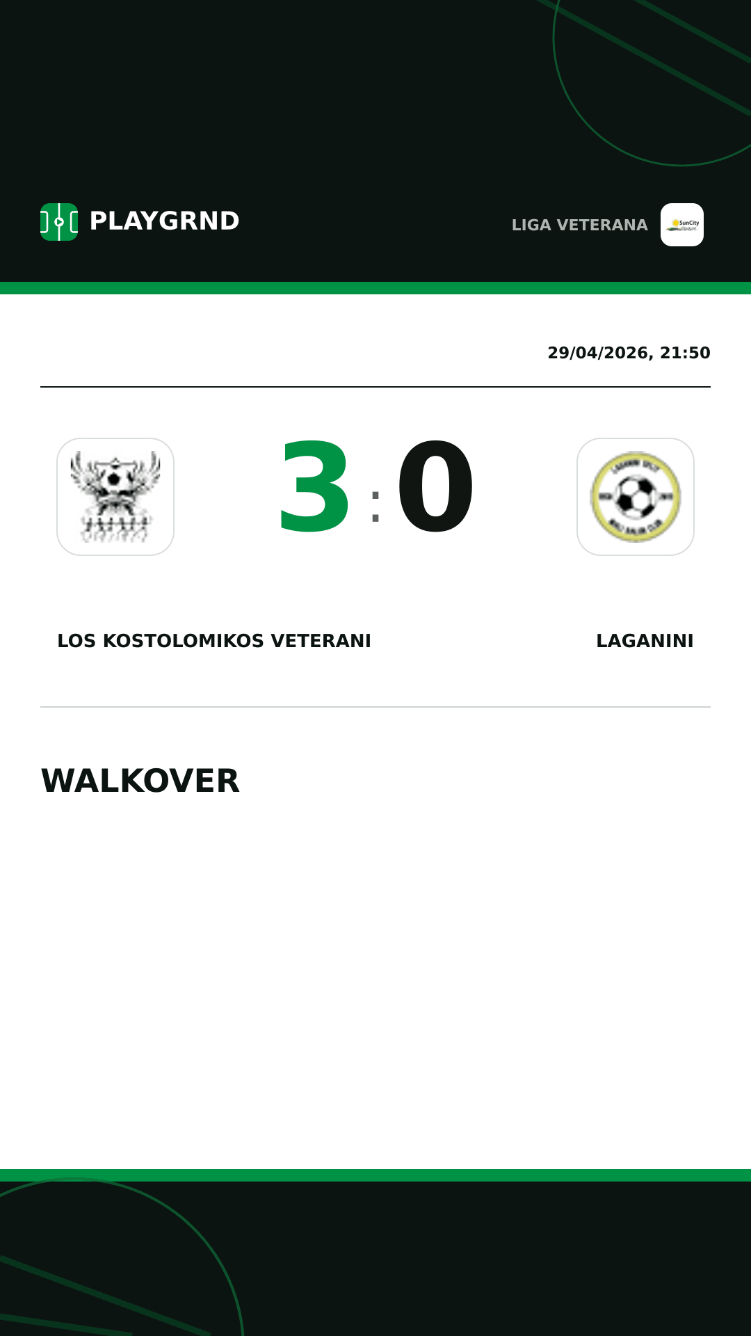 Instagram artwork: Los Kostolomikos Veterani 3:0 Laganini