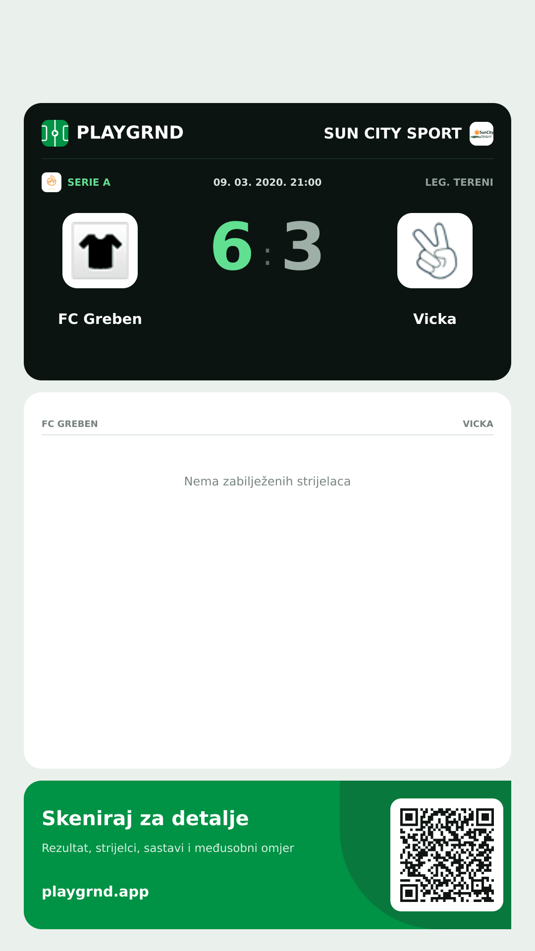 Story slika: FC Greben 6:3 Vicka
