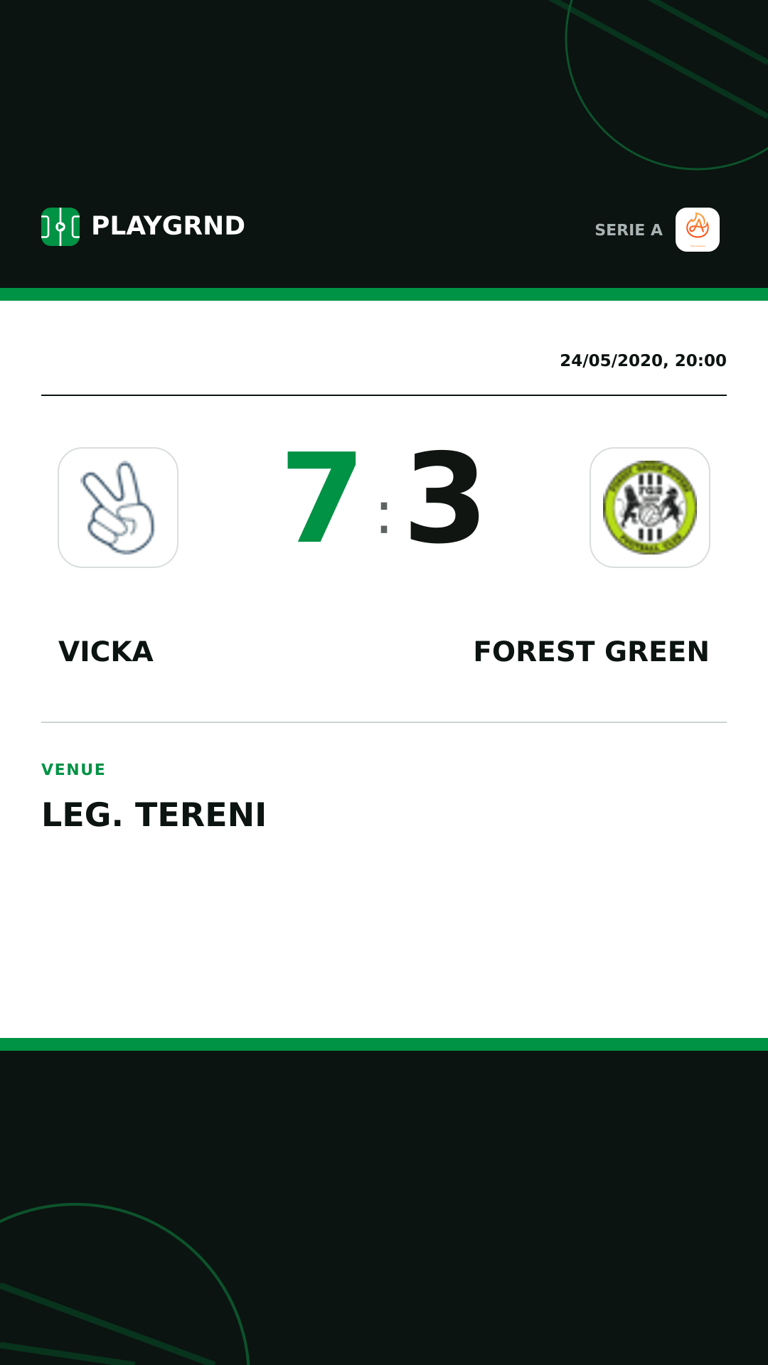 Instagram artwork: Vicka 7:3 Forest Green