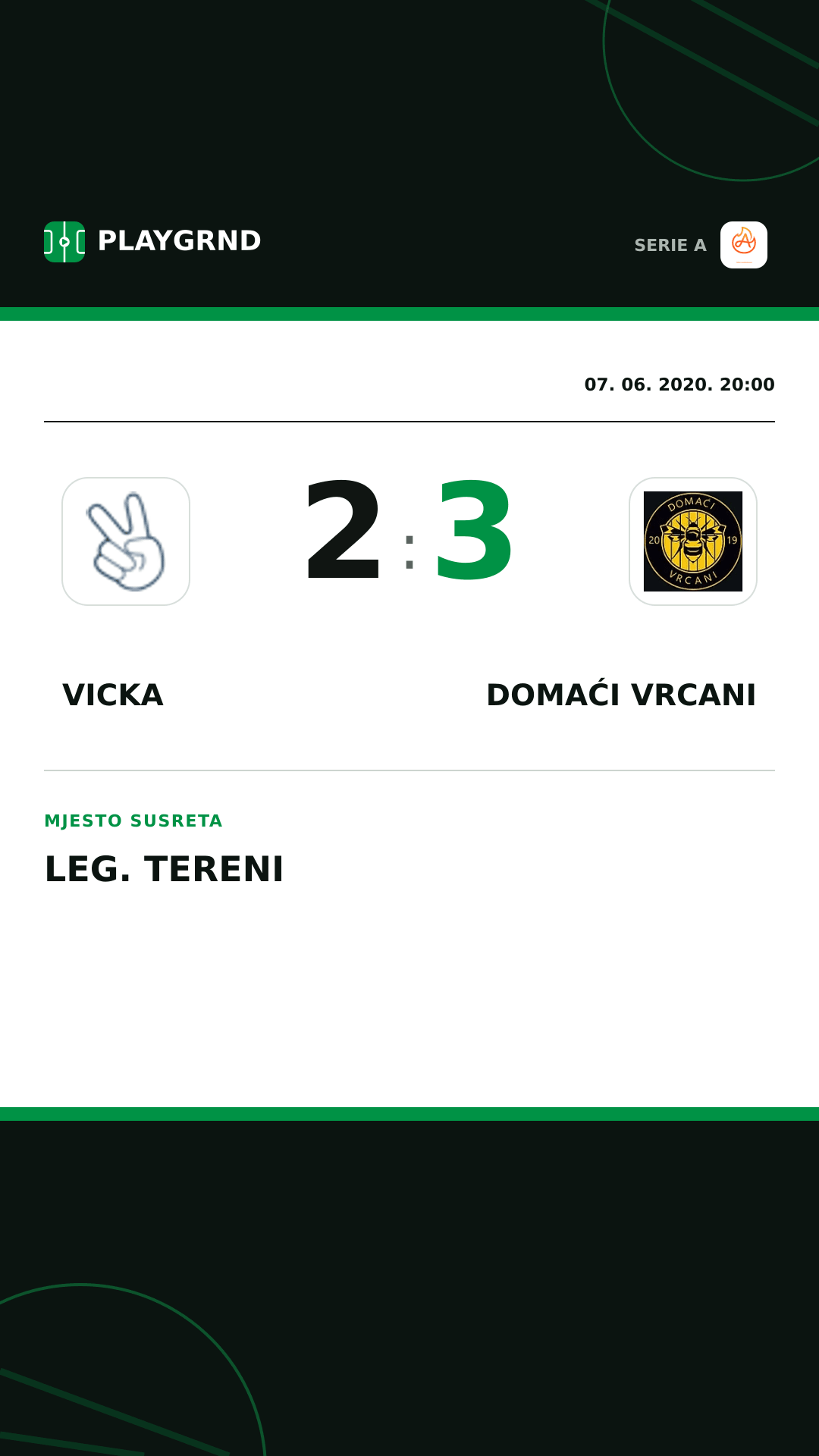 Instagram slika: Vicka 2:3 Domaći Vrcani