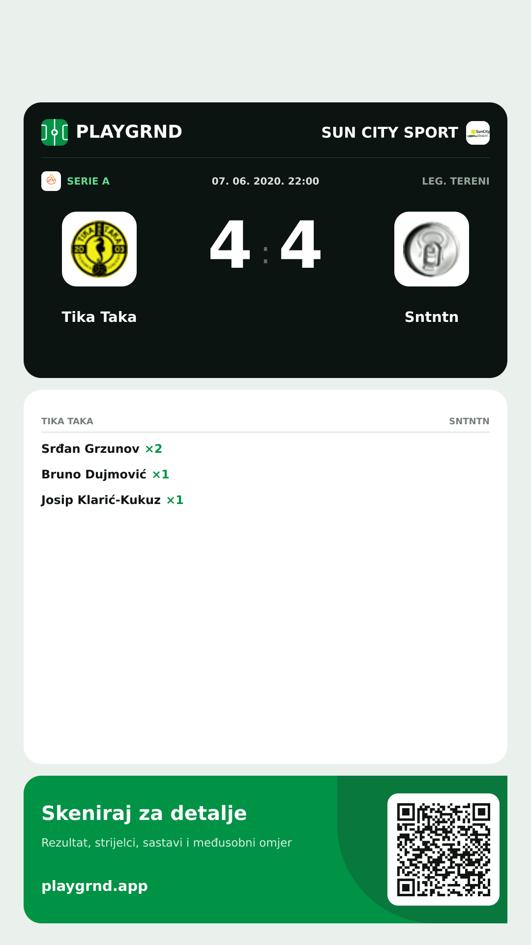 Story slika: Tika Taka 4:4 Sntntn
