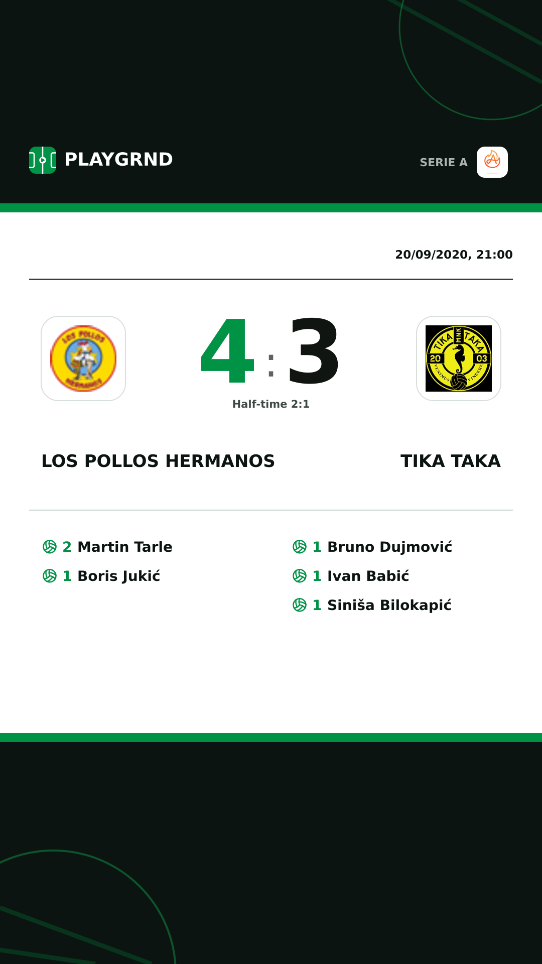 Instagram artwork: Los Pollos Hermanos 4:3 Tika Taka